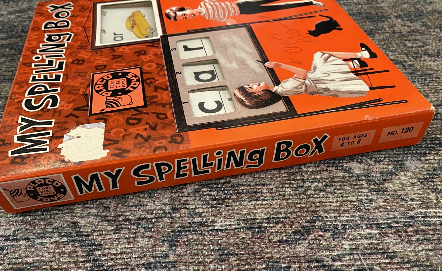Vintage 60s Placo Toys My Spelling Box Children’s Learning Game 1967 Ages 4-8