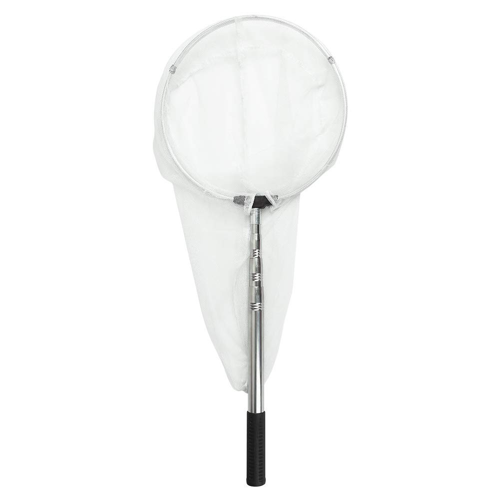 12 Inch Ring 24 Inch Net Depth Butterfly Insect Catching Net Extendable Handle