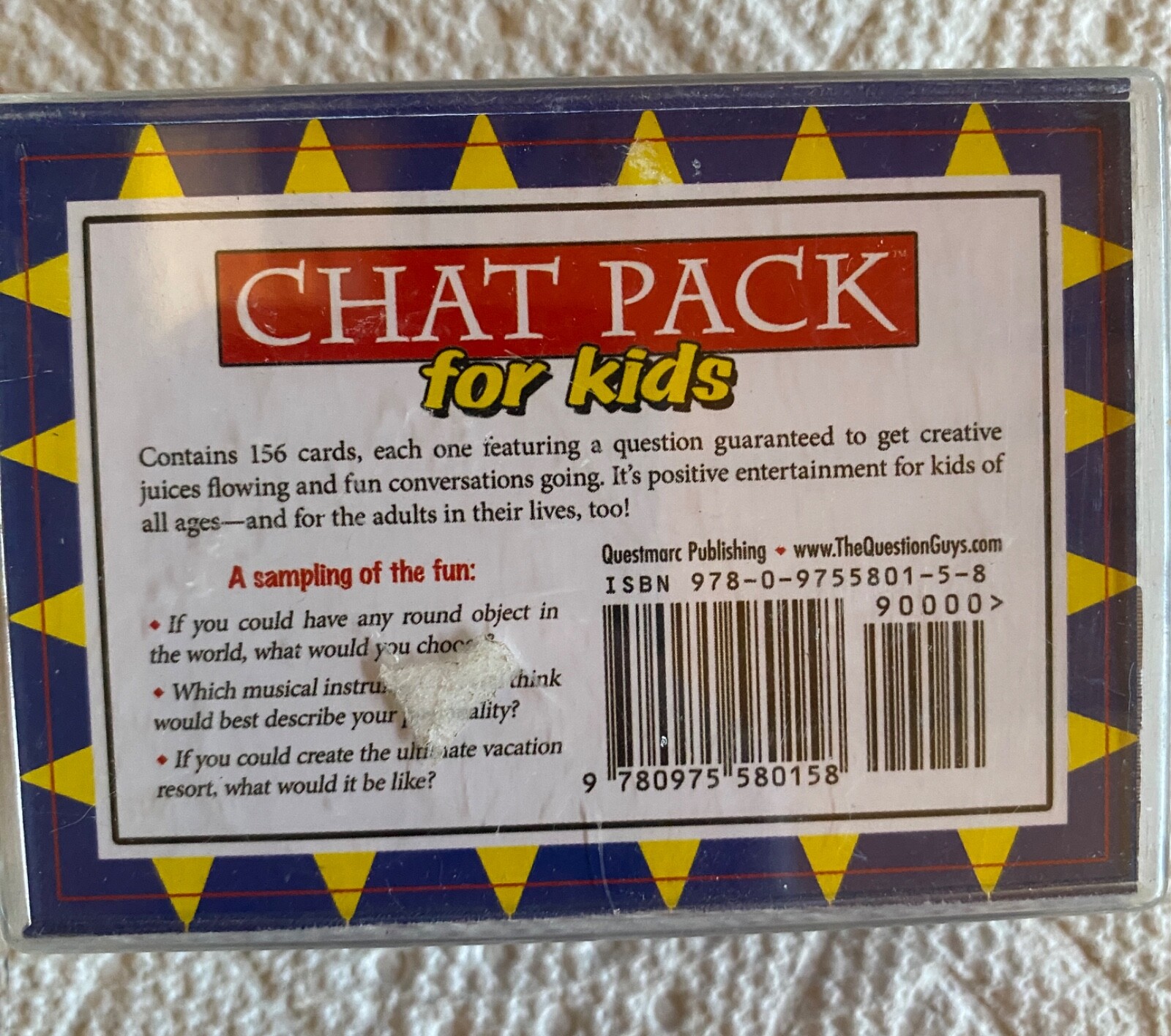 Chat Pack for Kids – 156 Question Cards to Ignite the Imagination& conversation