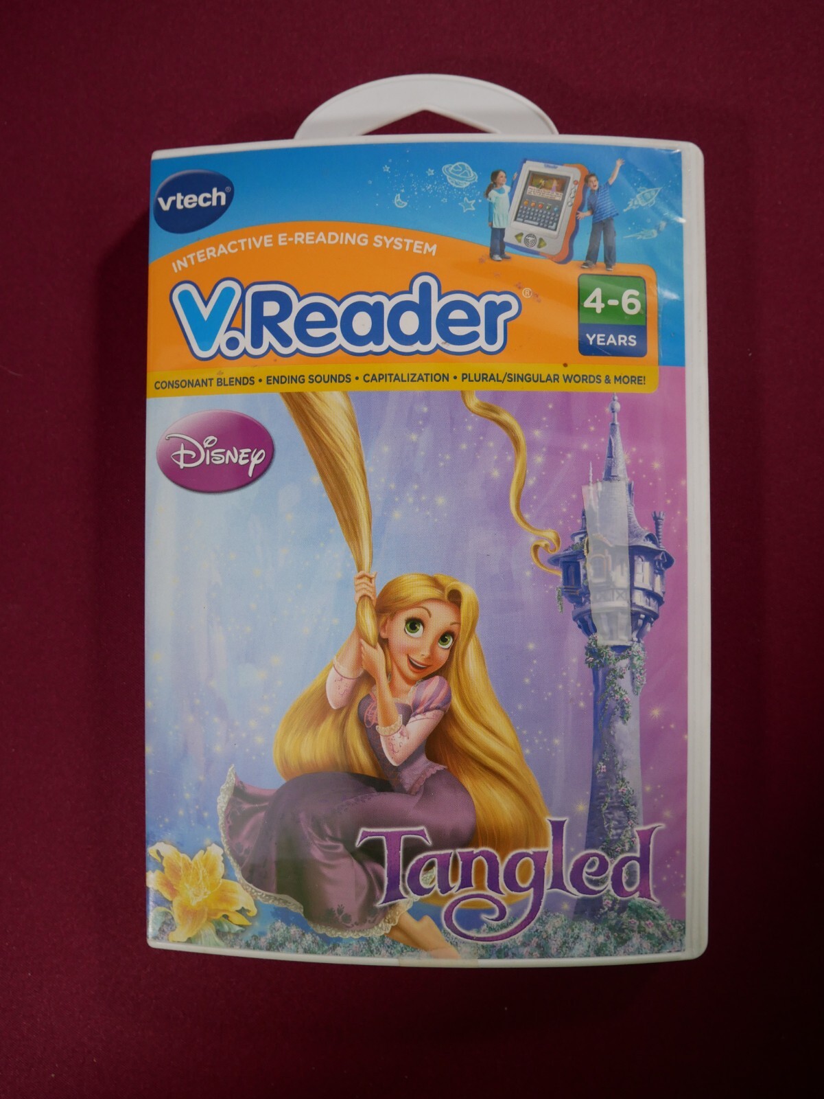 Vtech V Reader Disney Tangled Learning Game 4- 6 years