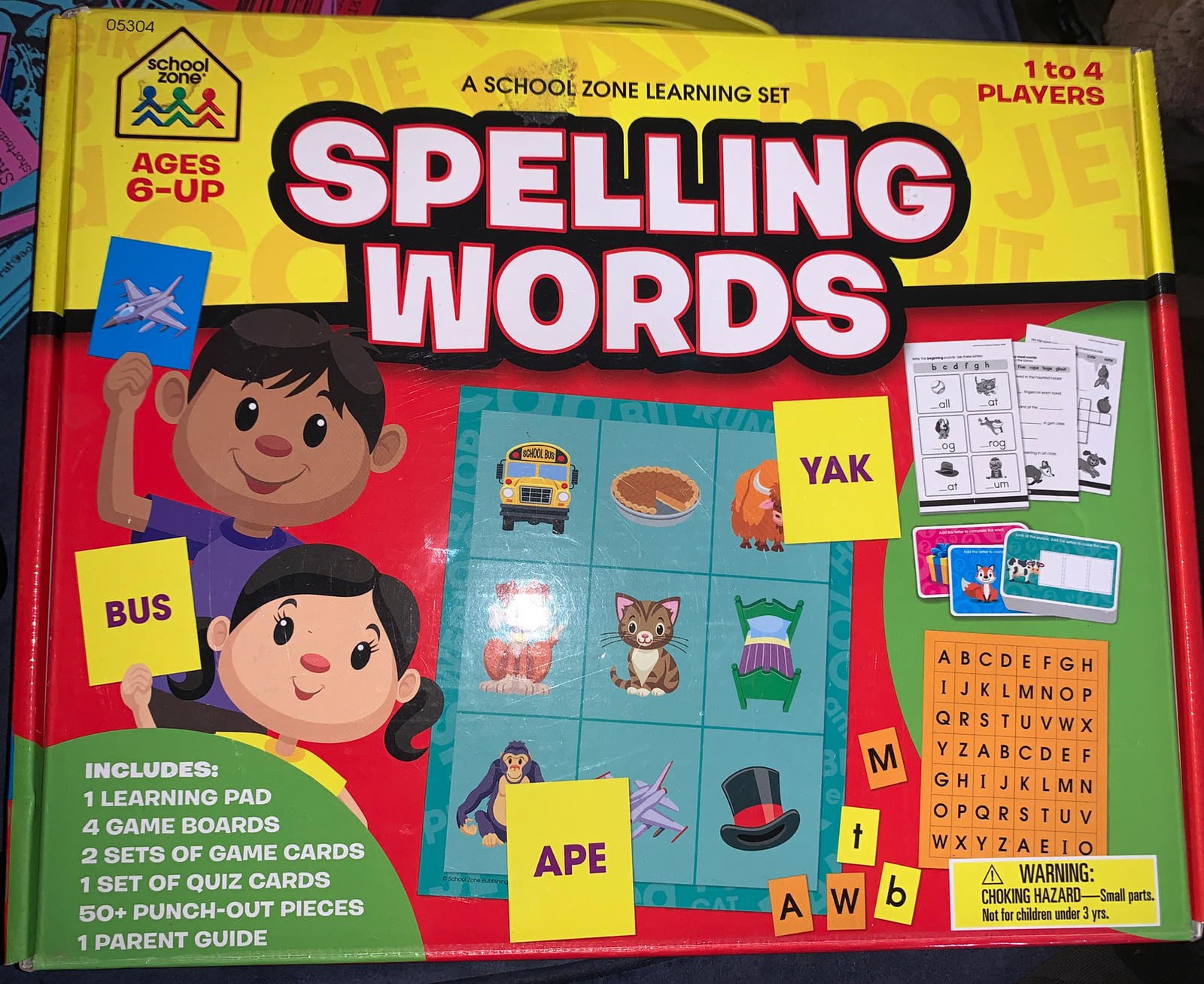 School Zone Learning Set Spelling Words 076645053046