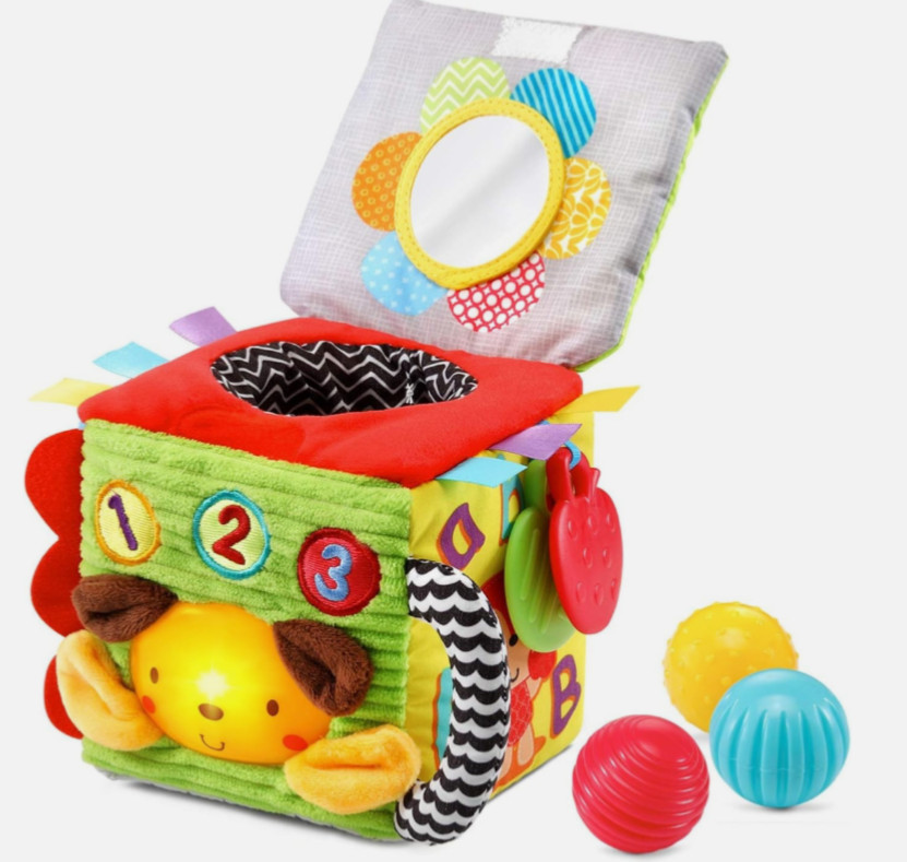 VTech Soft and Smart Sensory Cube (English Version), Multicolor