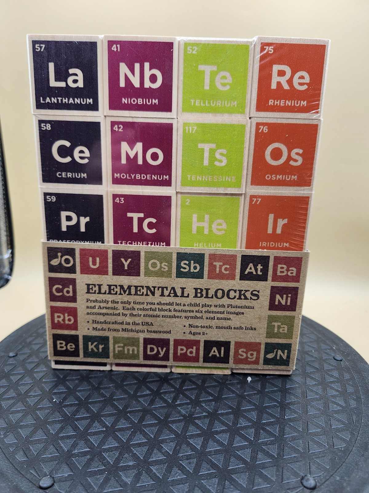 UNCLE GOOSE ELEMENTAL BLOCKS PERIODIC TABLE BLOCKS MADE IN THE USA NEW!