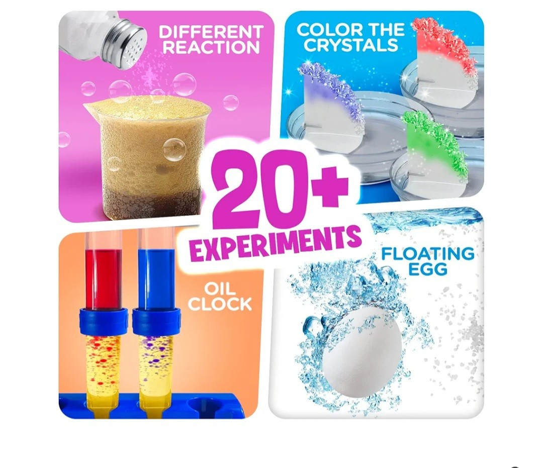Science Kit For Kids Ages 3, 4, 5, 6, 7 – Over 20 Science Experiments – Lab Coat