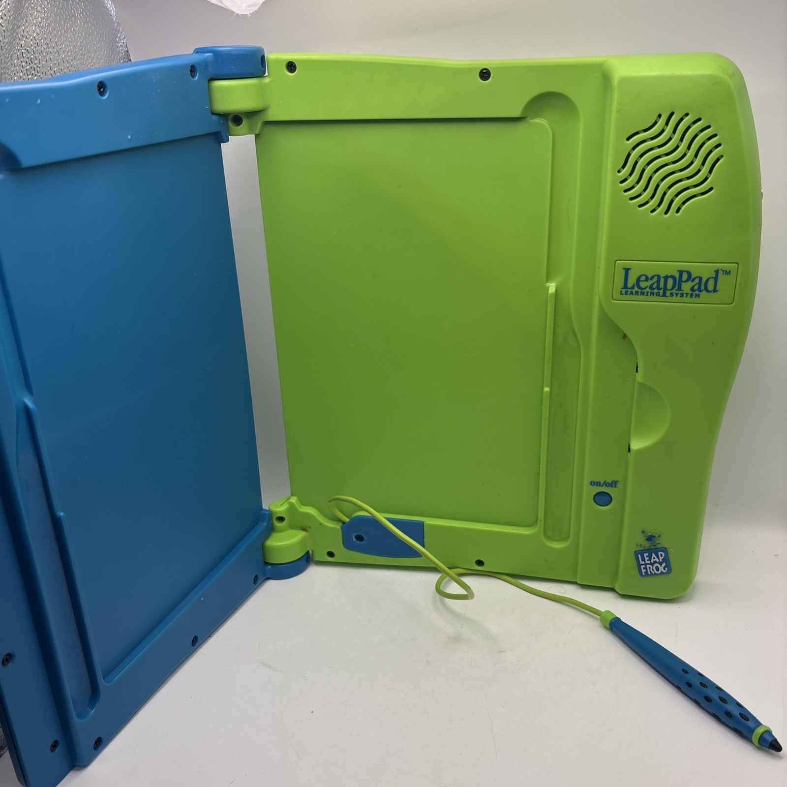 VINTAGE LeapFrog LeapPad Learning System bundle 9 Books 8 Cartridges Backpack CA