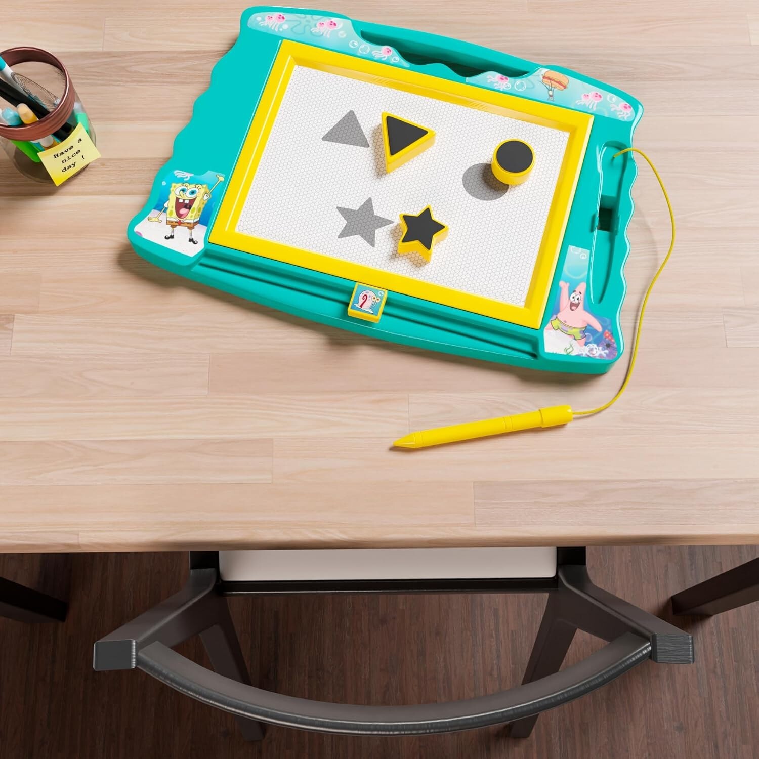 SpongeBob Squarepants Magnetic Drawing Board with Stylus and 3 Stamps