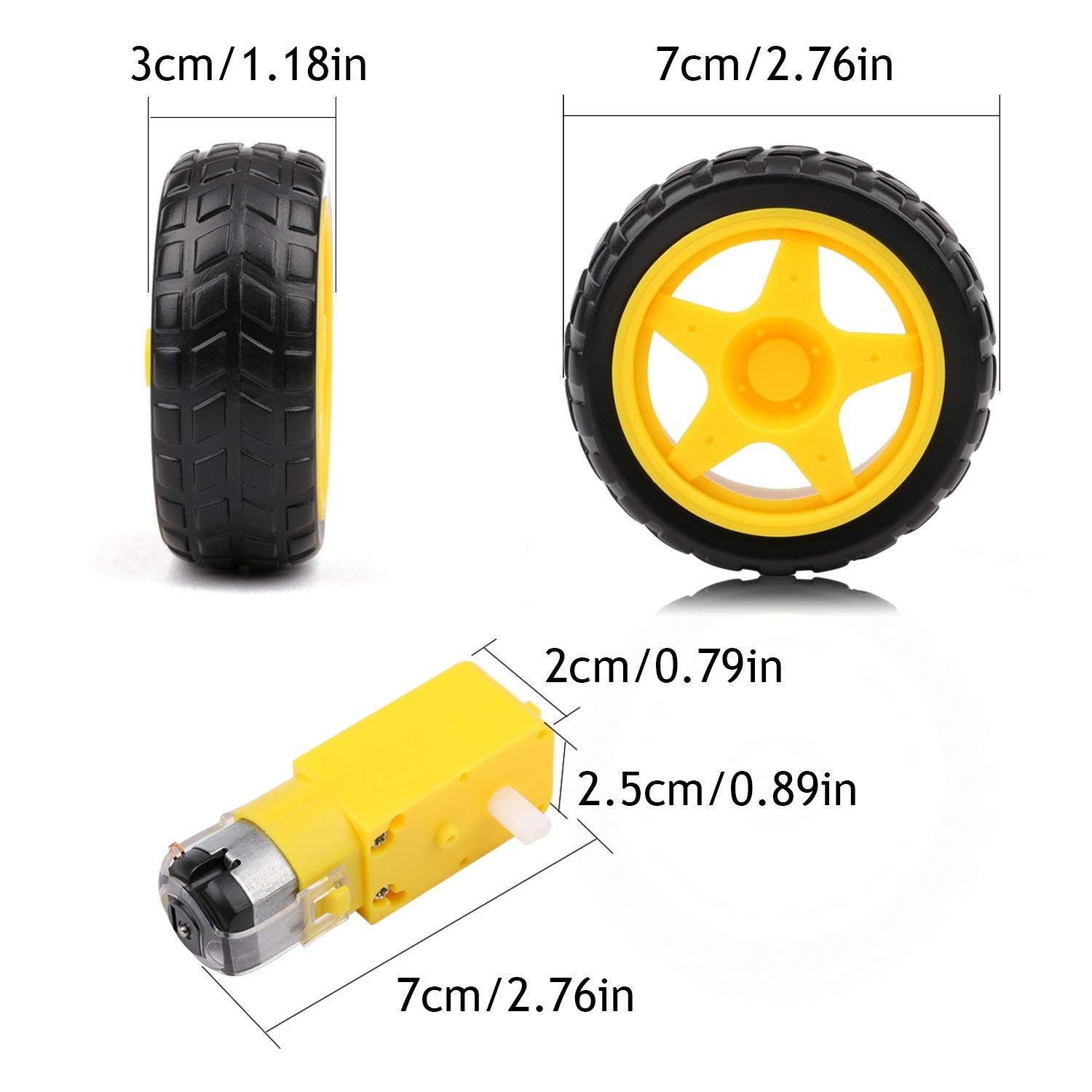Premium 4WD Smart Robot Car Chassis Platform Kit for Arduino, Raspberry Pi, M…