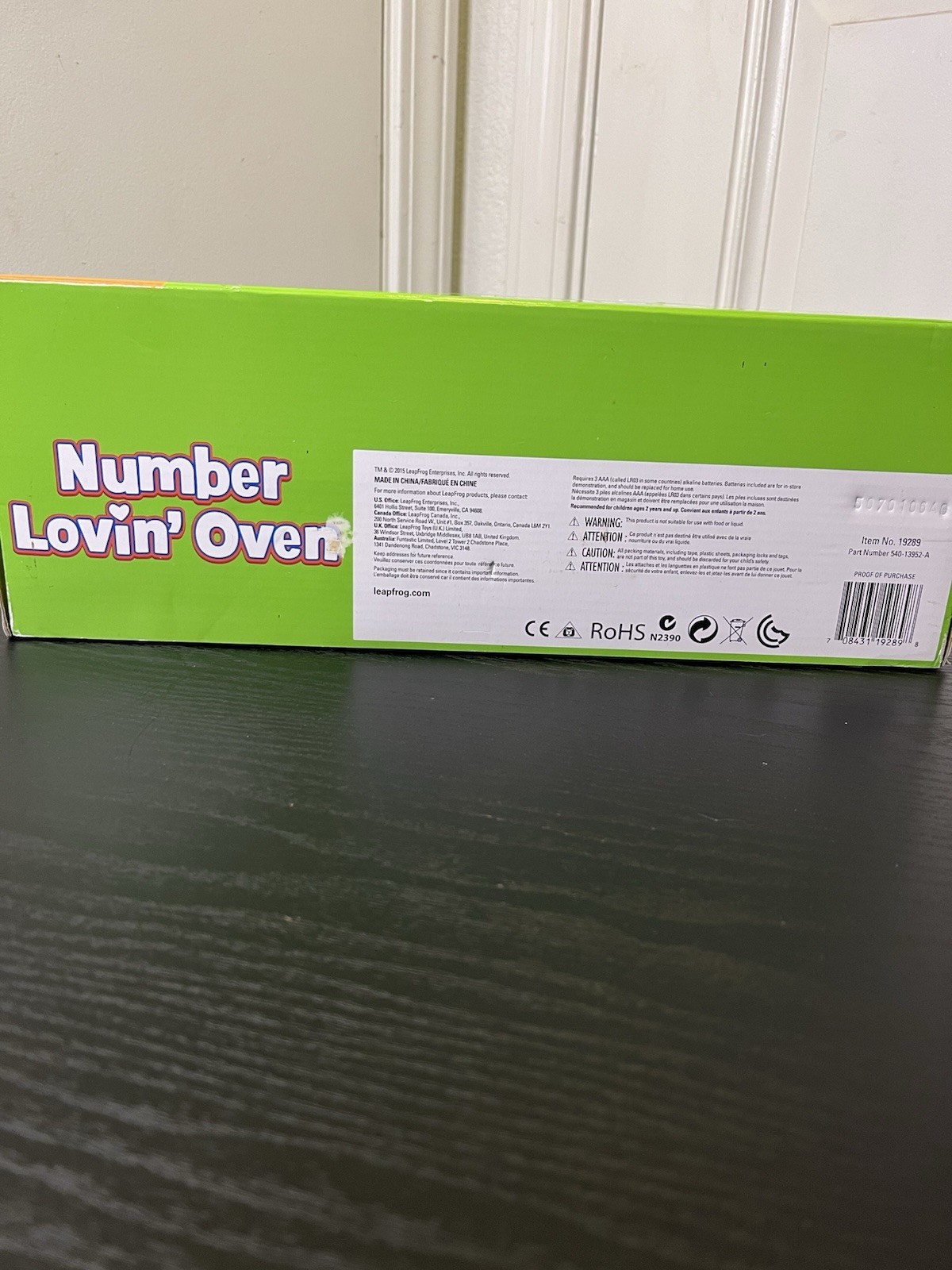 LeapFrog Number Lovin’ Oven Teal Ages 2+ core learning skills Toy Sing Count NEW