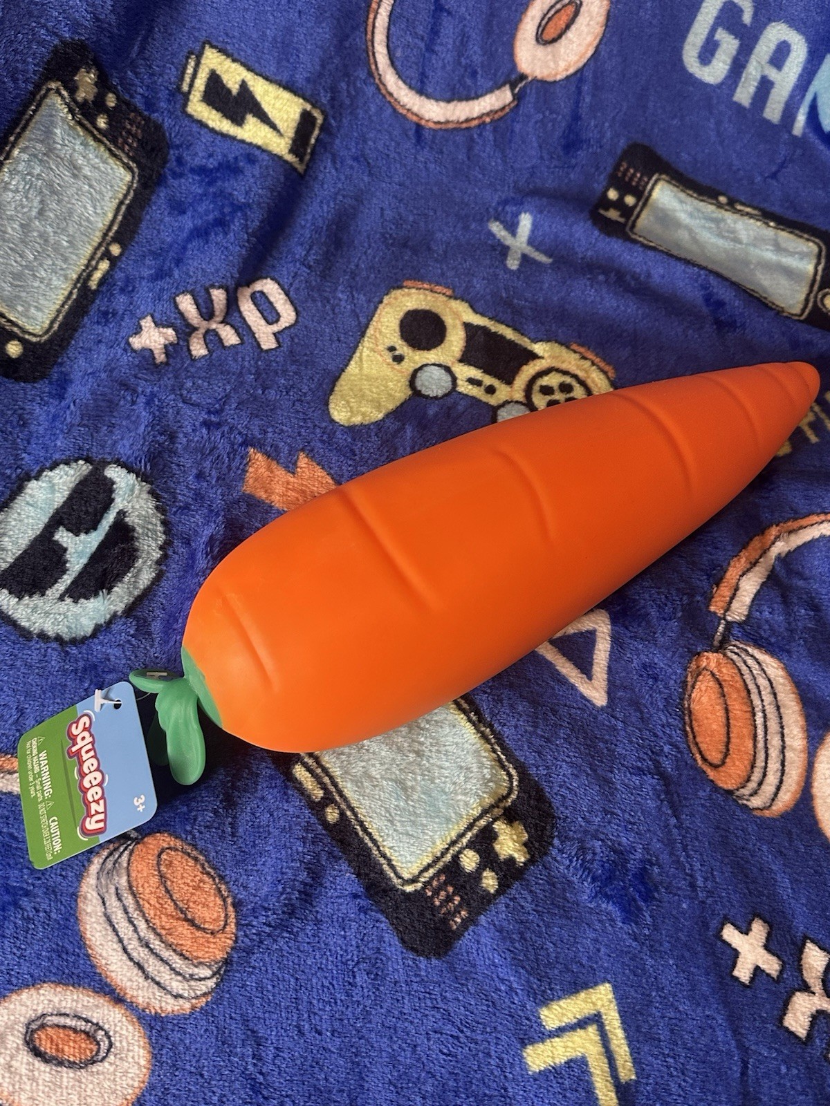 LOT OF 2 Squishy Squeeezy Carrot & Fried Chicken Leg Sunny Days Brand New Viral