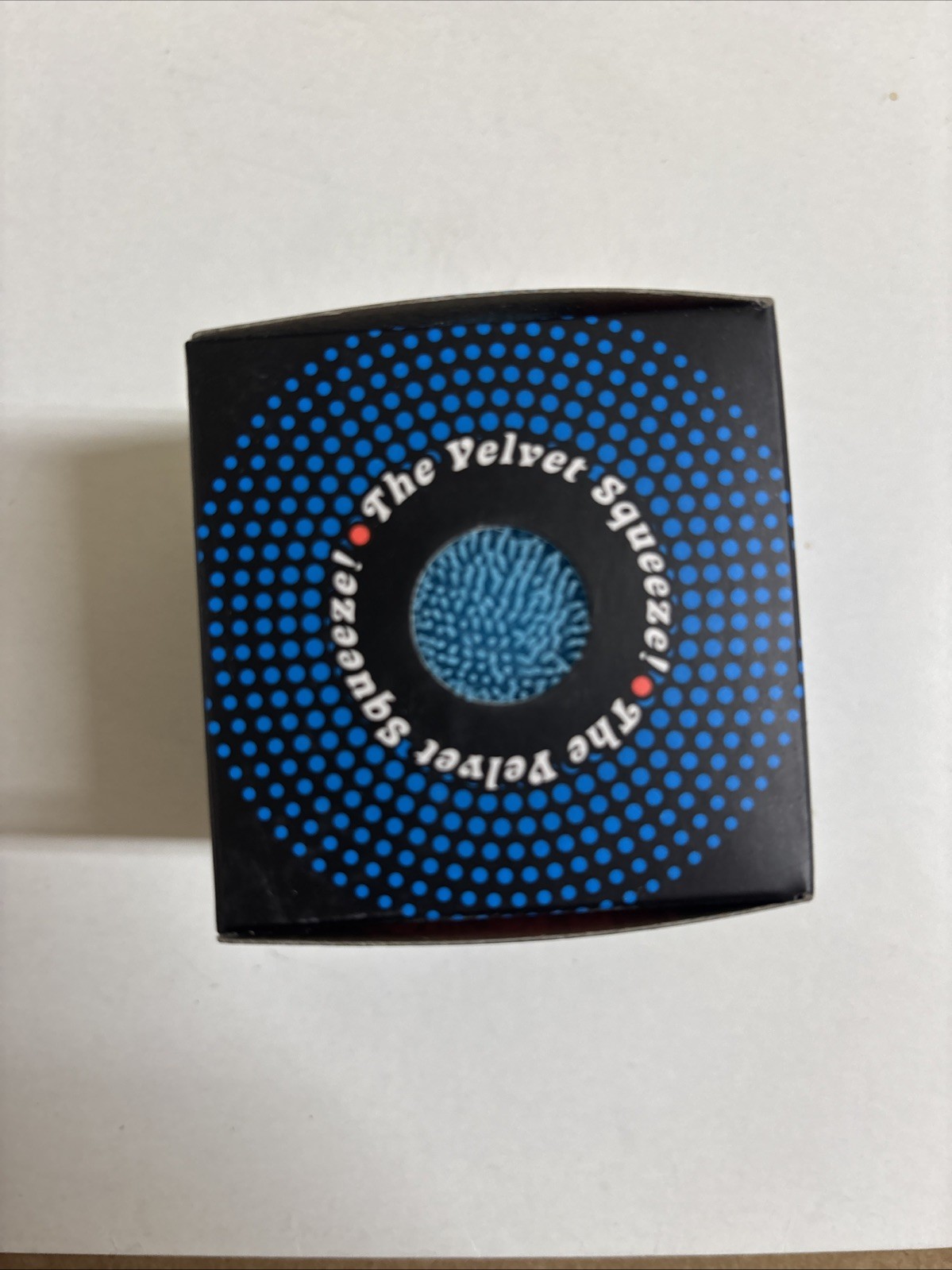BLUE Needoh FUZZ BALL Flower Power Nee Doh Squish Stress Ball NEE-DOH Fuzzball