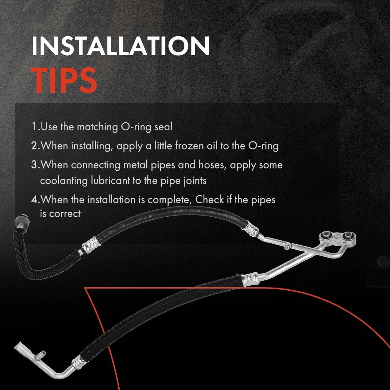 A-Premium A/C Suction Hose & Discharge Line Hose Assembly Compatible with Dodge