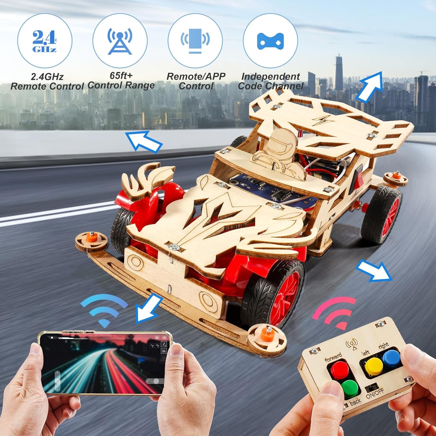 STEM Kits for Kids Age 8-10, STEM Toys for Boys 8-13, Remote Control Model Car