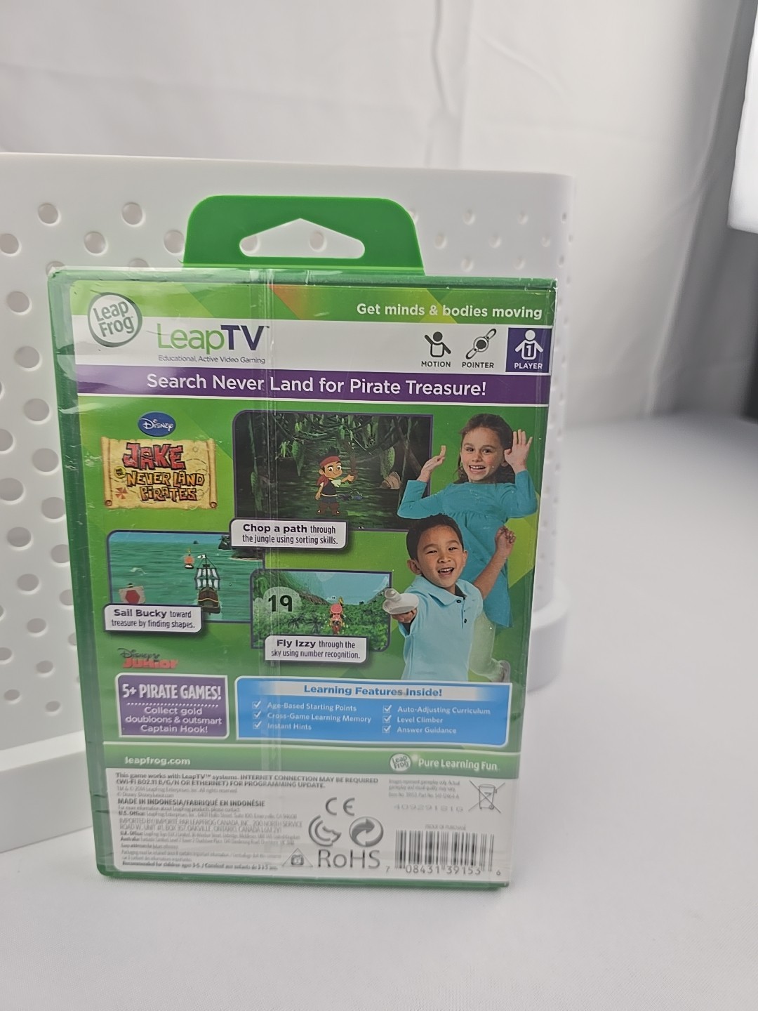 Leap Frog Learning Game Jake & The Neverland Pirates Age 3-5 LeapTV Mathematics