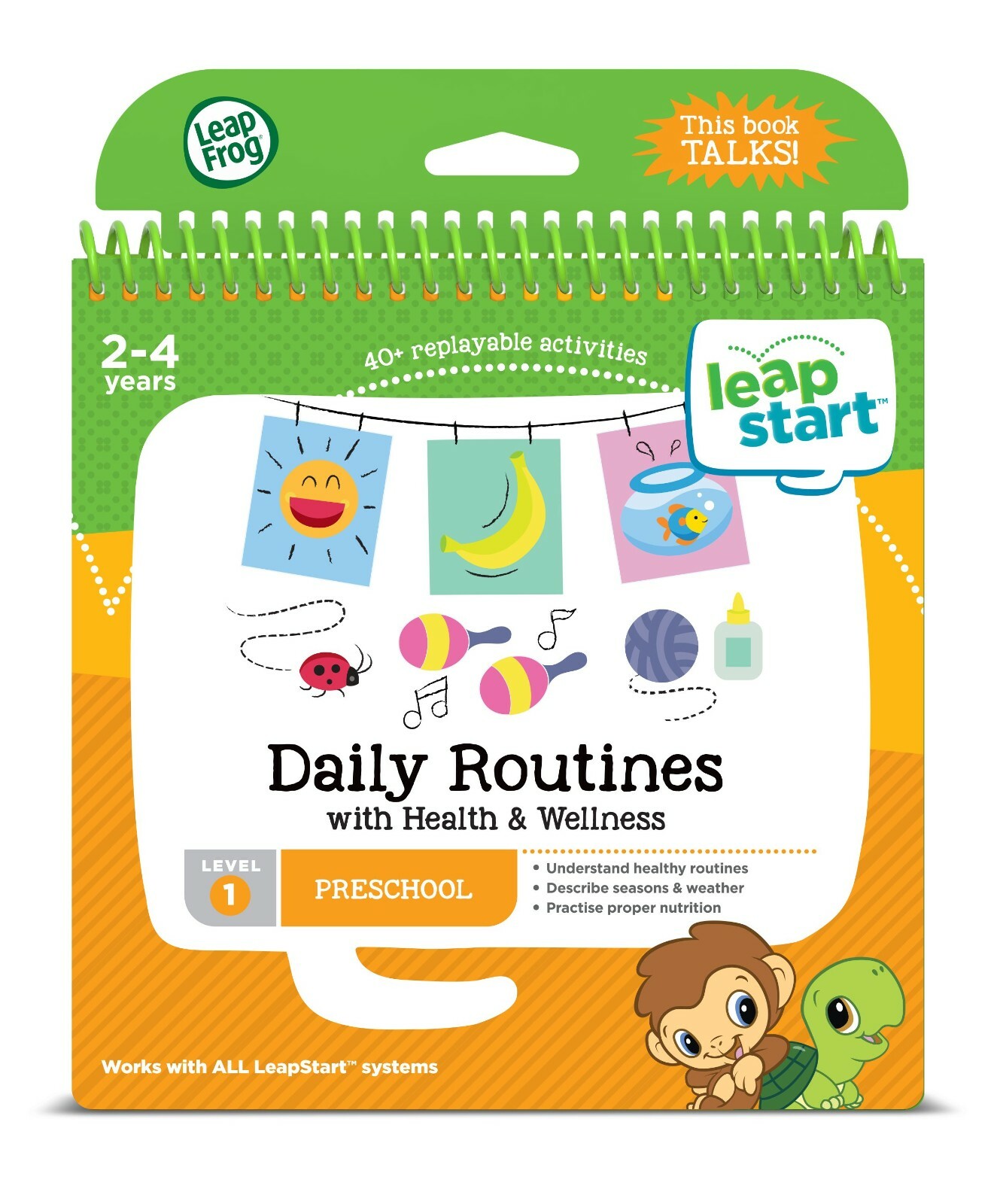 LeapFrog LeapStart Preschool Activity Book Daily Routines and Health & Wellness