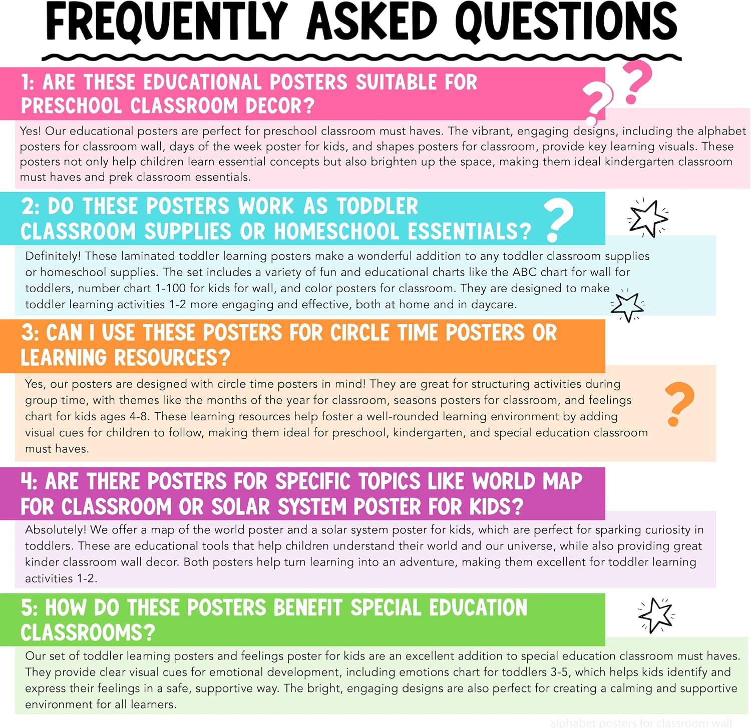 16 Educational Posters for Classroom Decor – Boho Educational