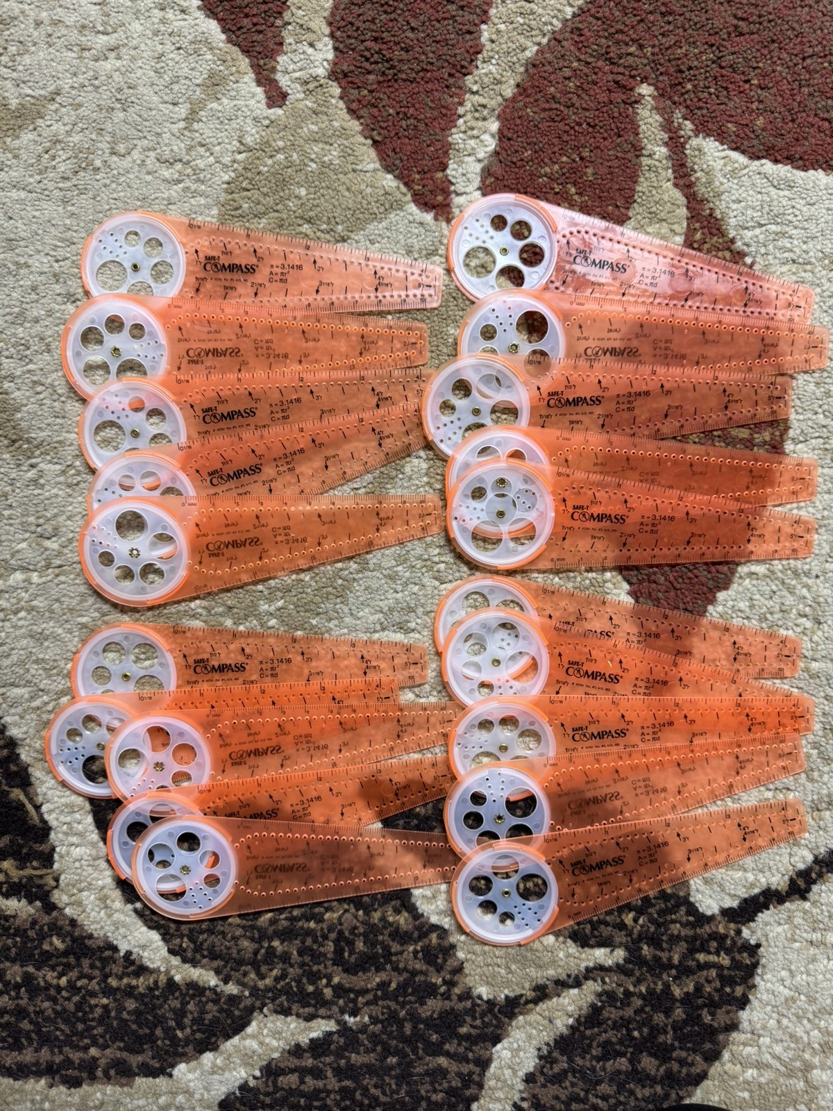 Learning Resources Safe-T Classroom Safety Compass Orange Lot of 20 Home School