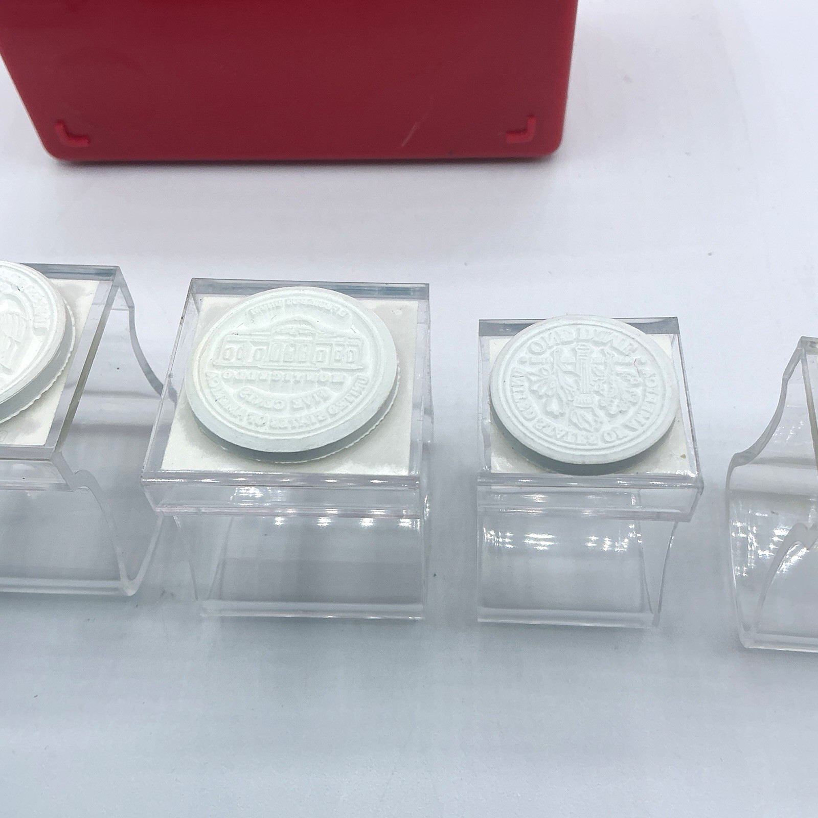 Learning Resources 5 Coins Tails Rubber Stamps Set Hone School Learning 6+ Boxed