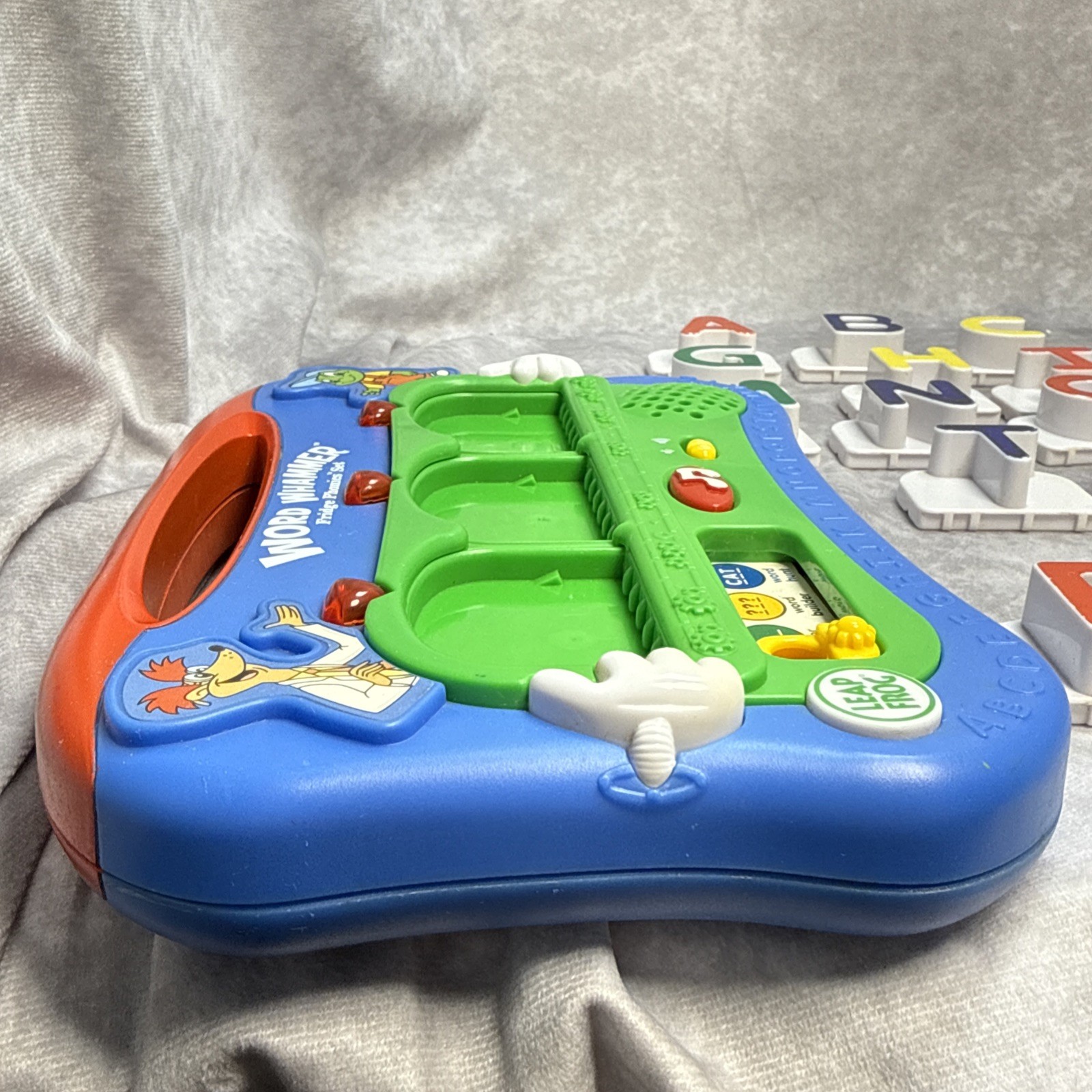 Leap Frog WORD WHAMMER Fridge Set Magnetic Alphabet WORKS 30 Letters No “S”
