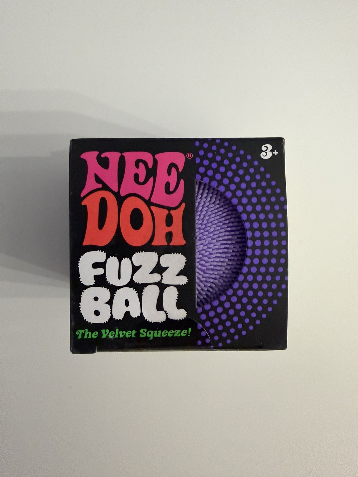Purple Needoh FUZZ BALL Flower Power Nee Doh Squish Stress Ball NEE-DOH Fuzzball