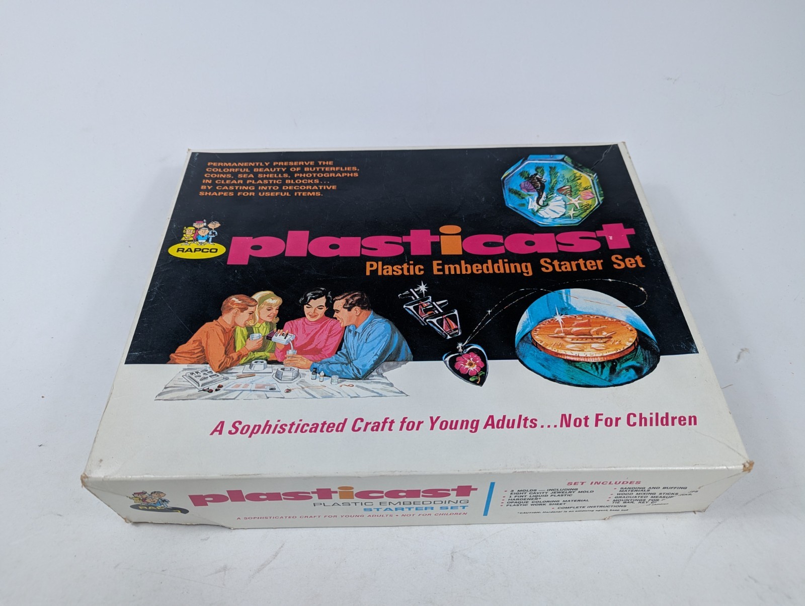 Vintage RAPCO Plasticast Embedding Starter Set Resin Craft Kit 1960s