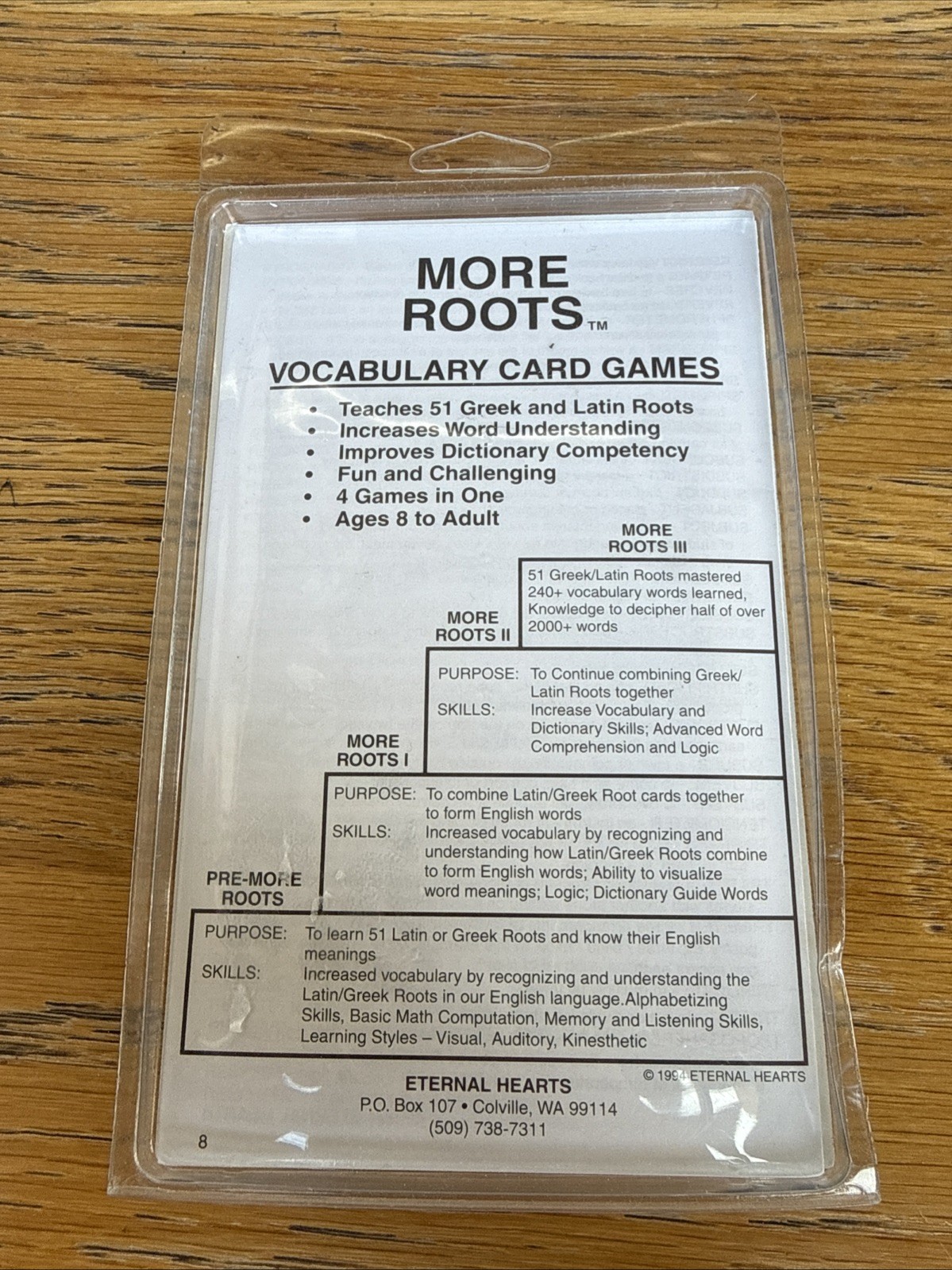 More Roots Game English Greek Latin Vocabulary Building Card Games New