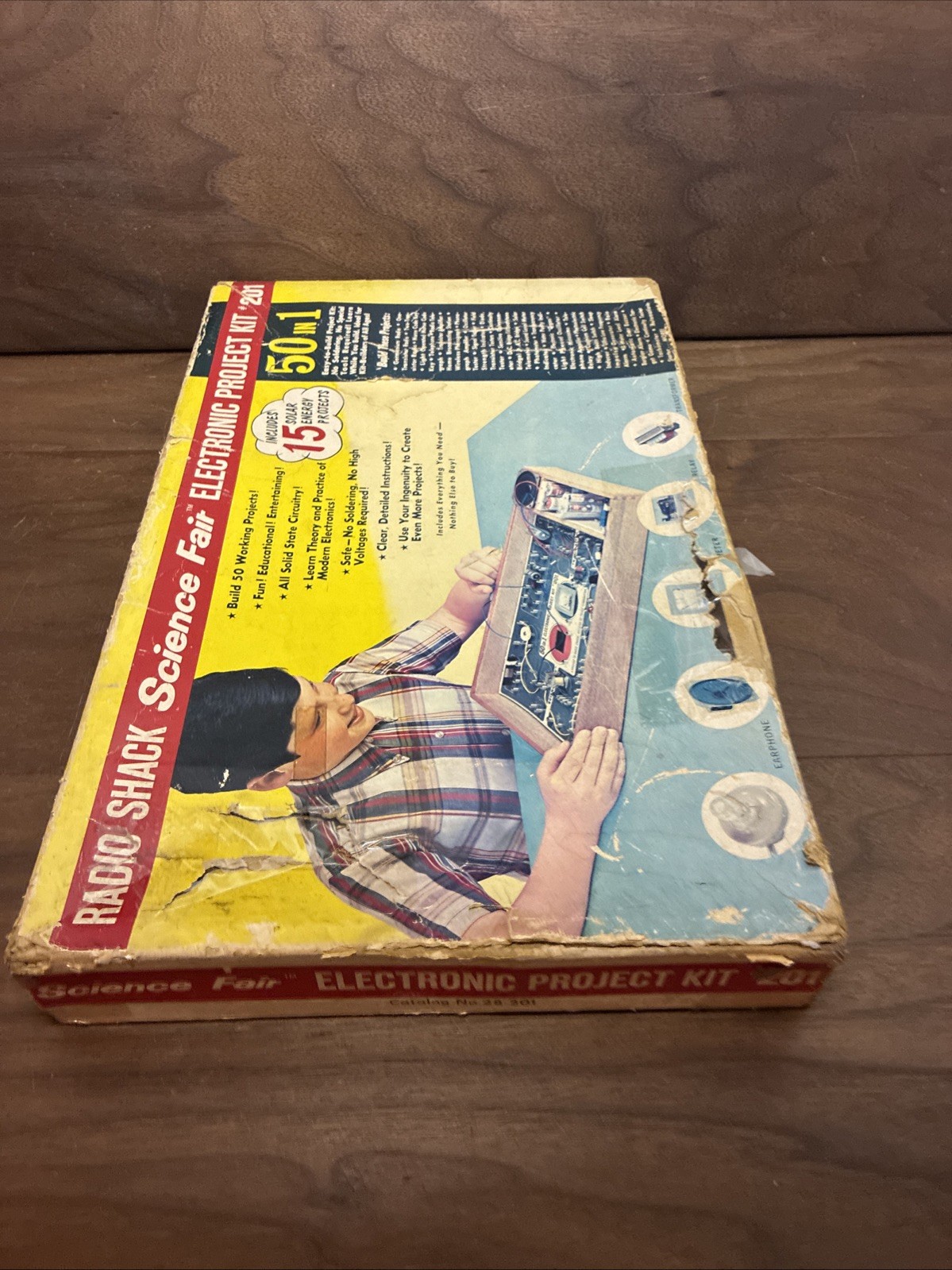 Vintage Radio Shack Science Fair Electronic Project Kit #201 1967 UNTESTED