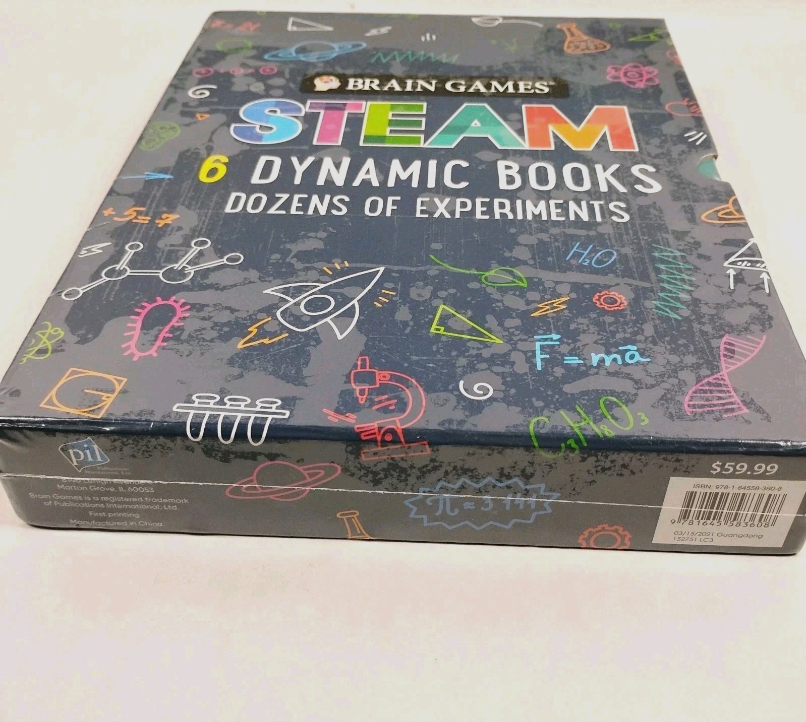 Brain Games Steam 6 Dyanmic Book Box Set Experiments New Sealed