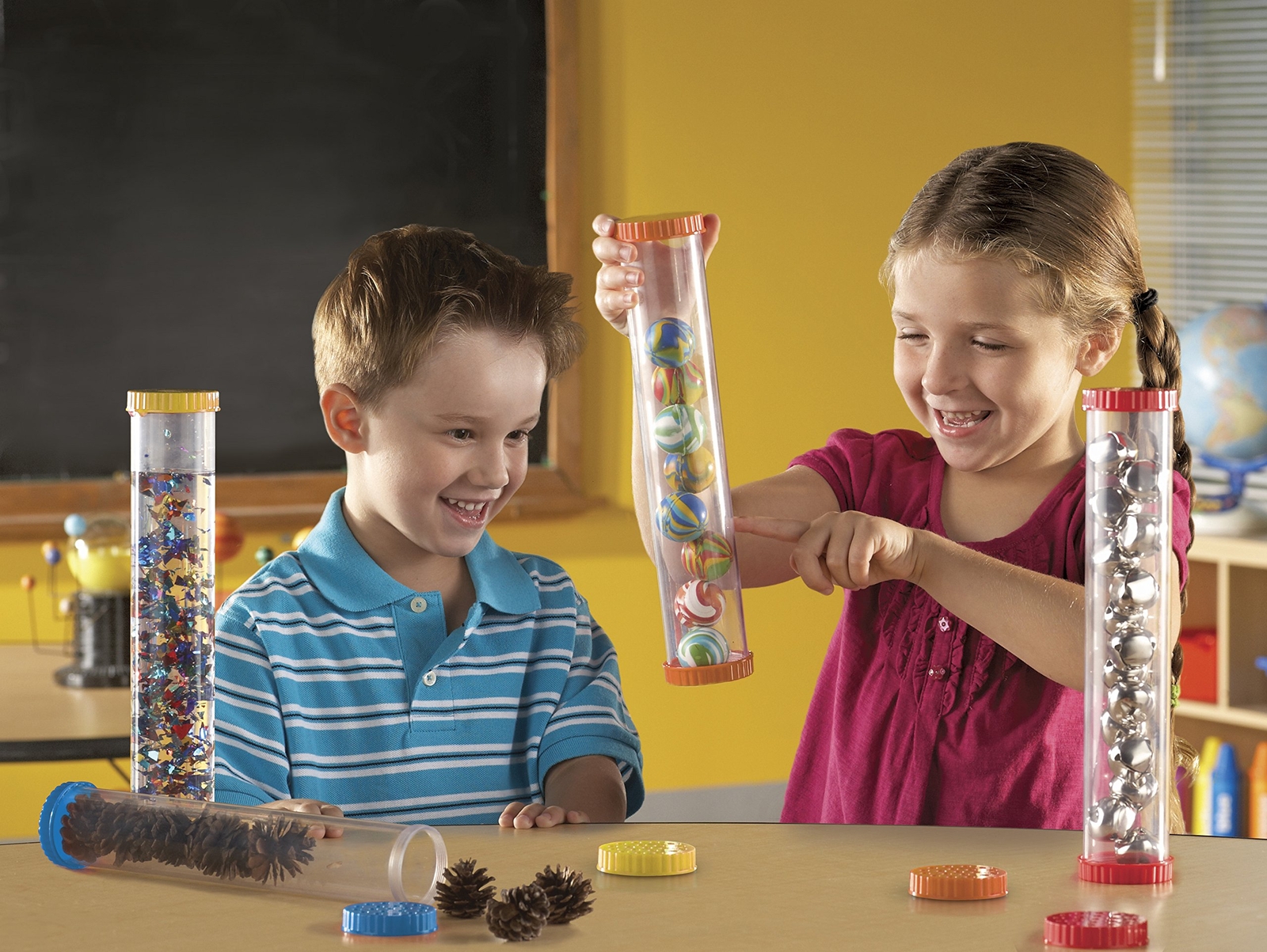 Science Fundamentals Kit 12 Inch Clear Sensory Tubes for Kids Age 2 and Up