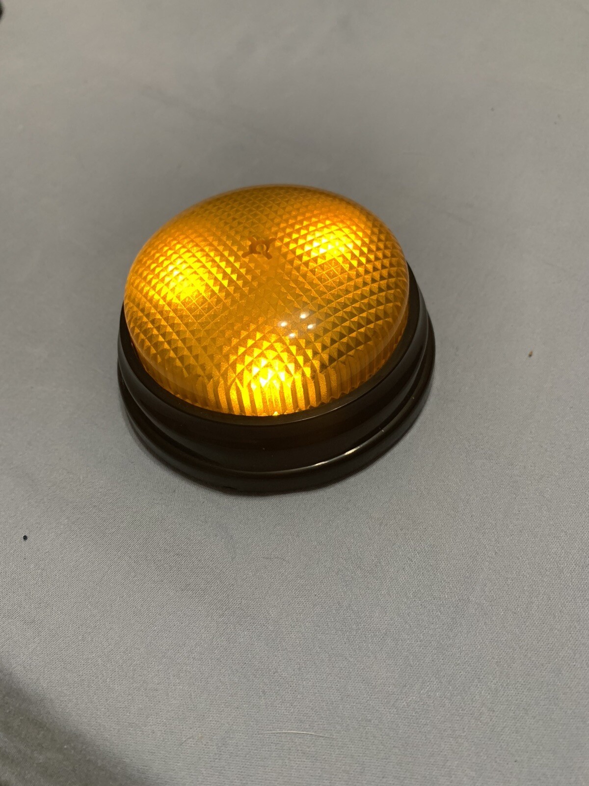 Fun Orange Light Up Push Buzzer With Sound! Learning Resources LRNLER3776