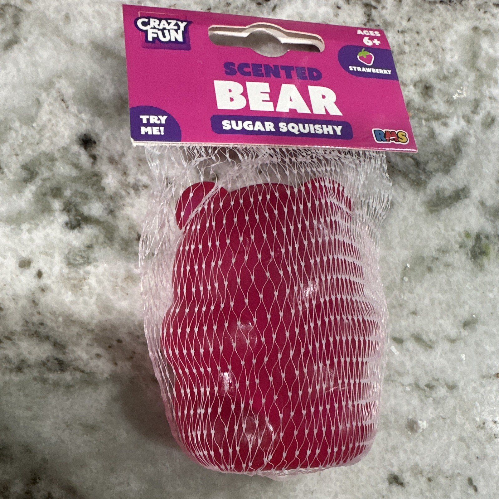 Crazy Fun Scented Sugar Squishy 2 Pack Capybara Purple + Bear Red Ages 6+