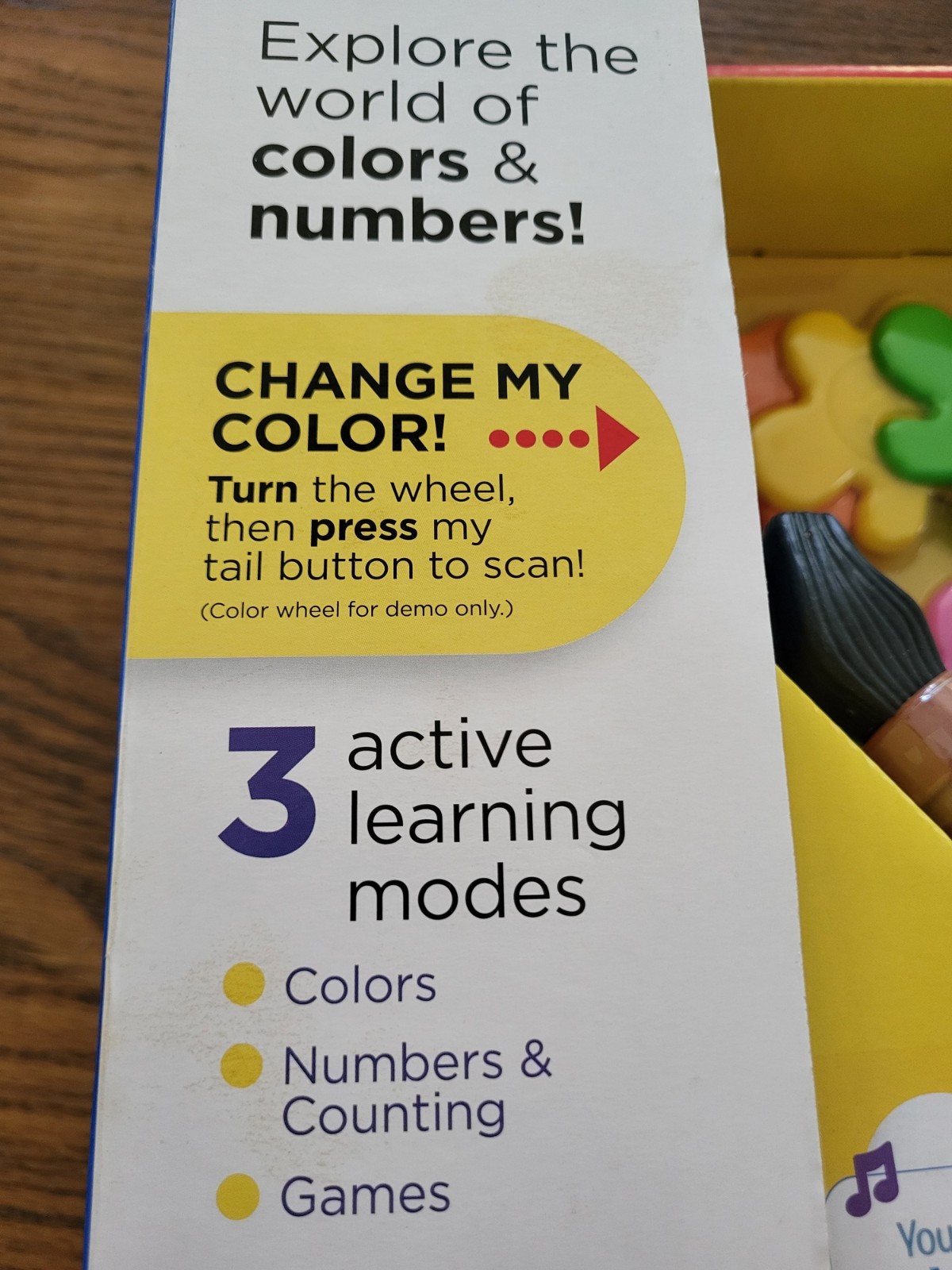 Fisher Price Think & Learn Smart Scan Color Chameleon Ages 3-6 years NOS