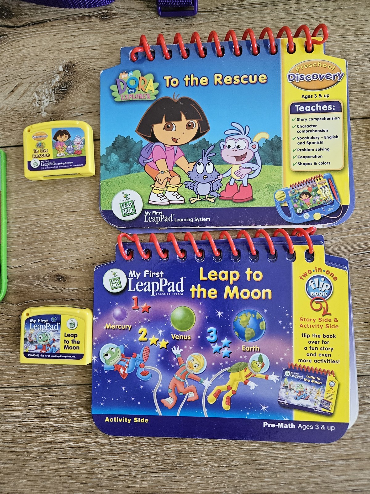 Clean Tested LeapFrog My First LeapPad Interactive Learning, Carry Case & Books
