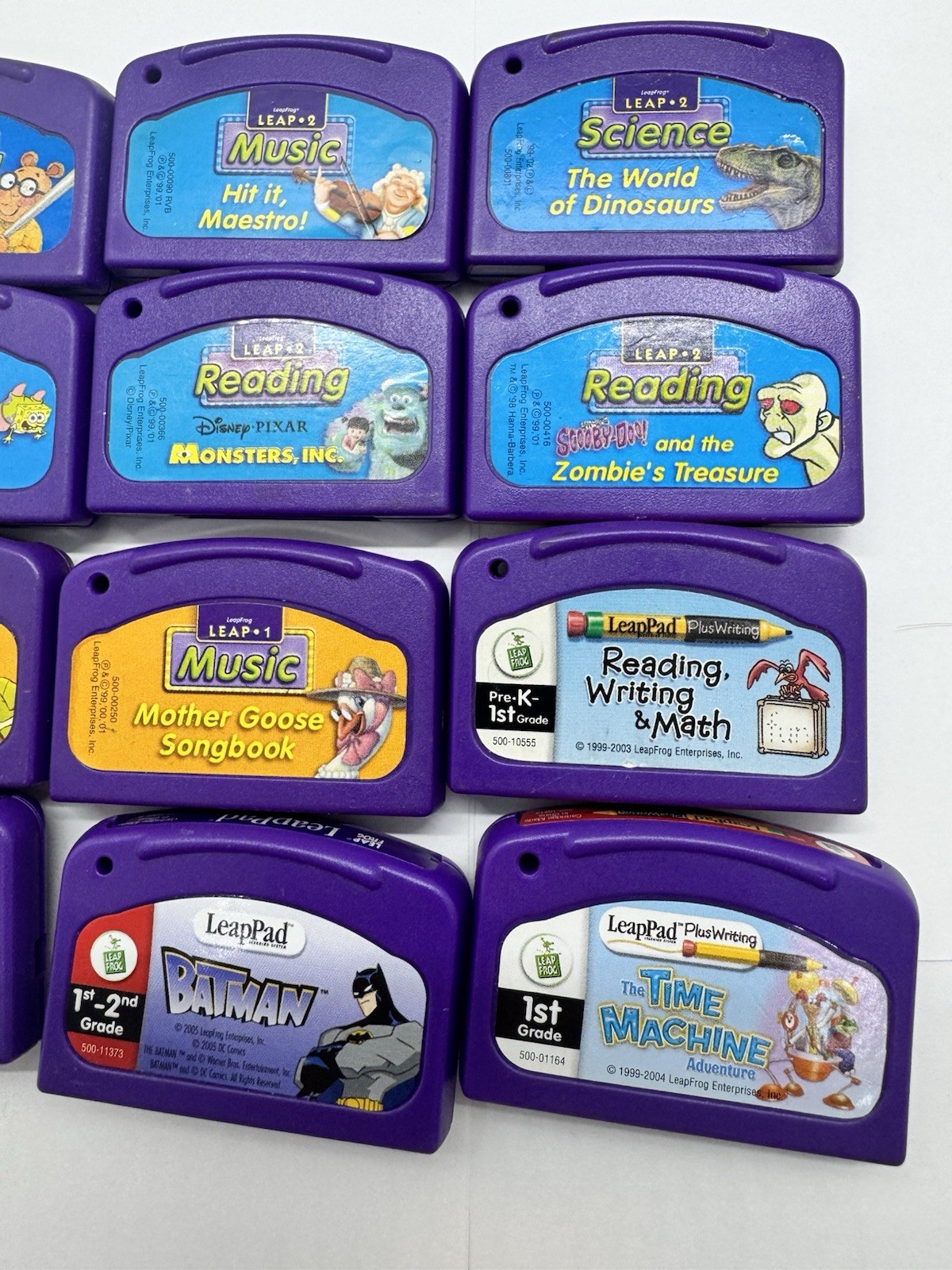 Leap Frog LeapPad Lot of 12 Assorted Learning Game Cartridges Pre K And Up L8