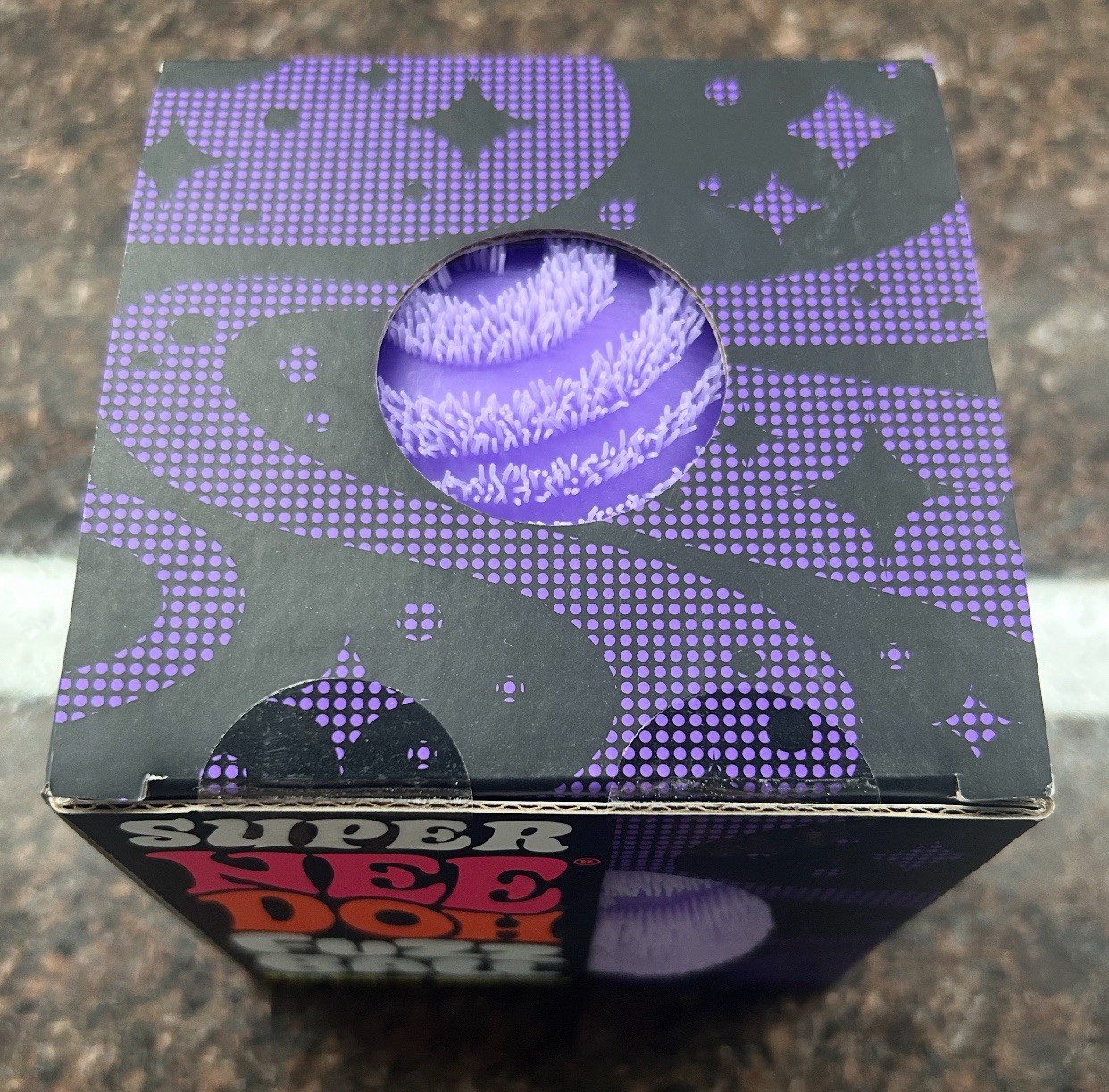 Super NeeDoh FuzzBall The Velvet Squeeze Toy Purple **BRAND NEW**