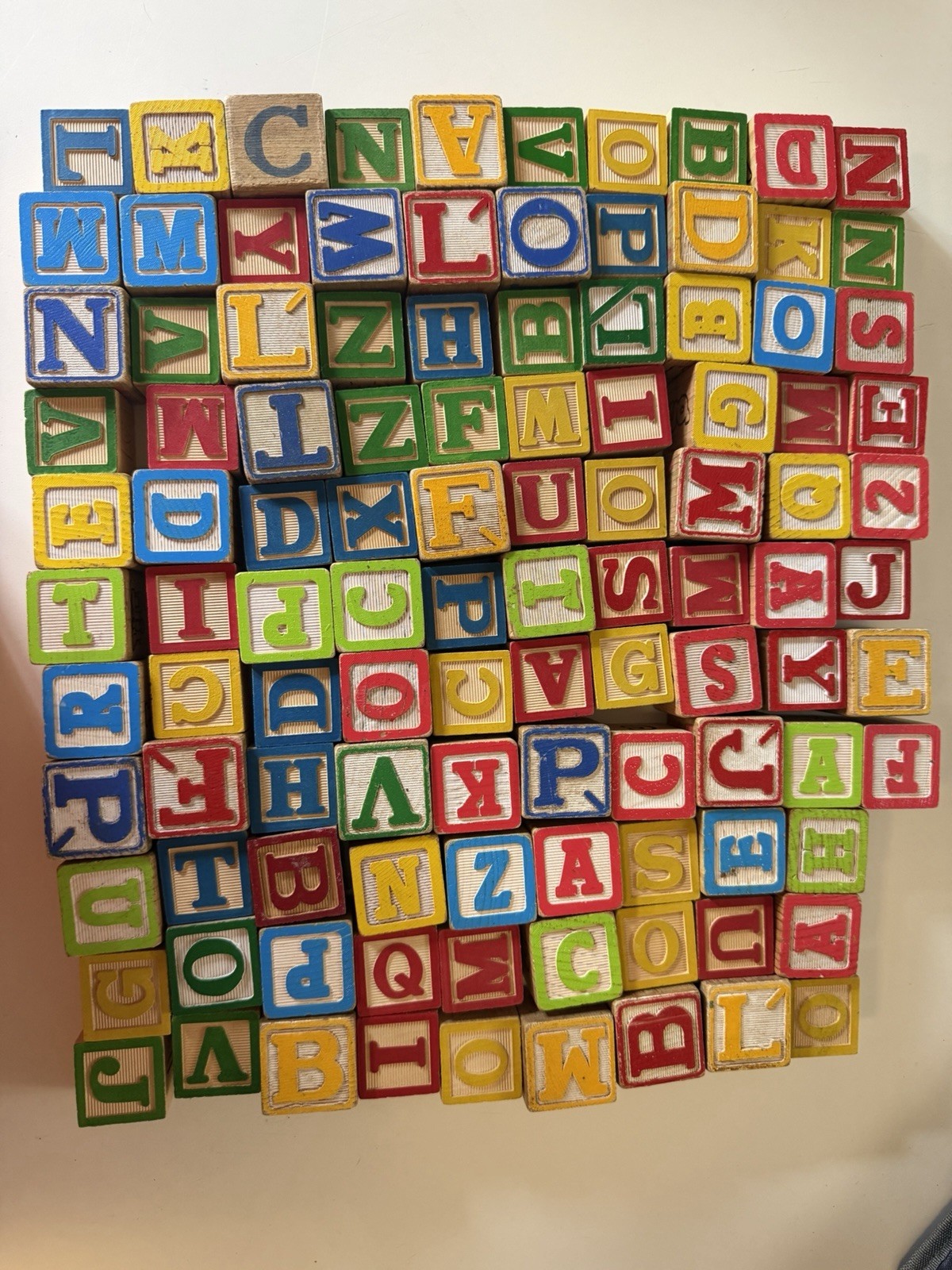 Over 100 Wood Alphabet Blocks Letters, Numbers, And Pictures