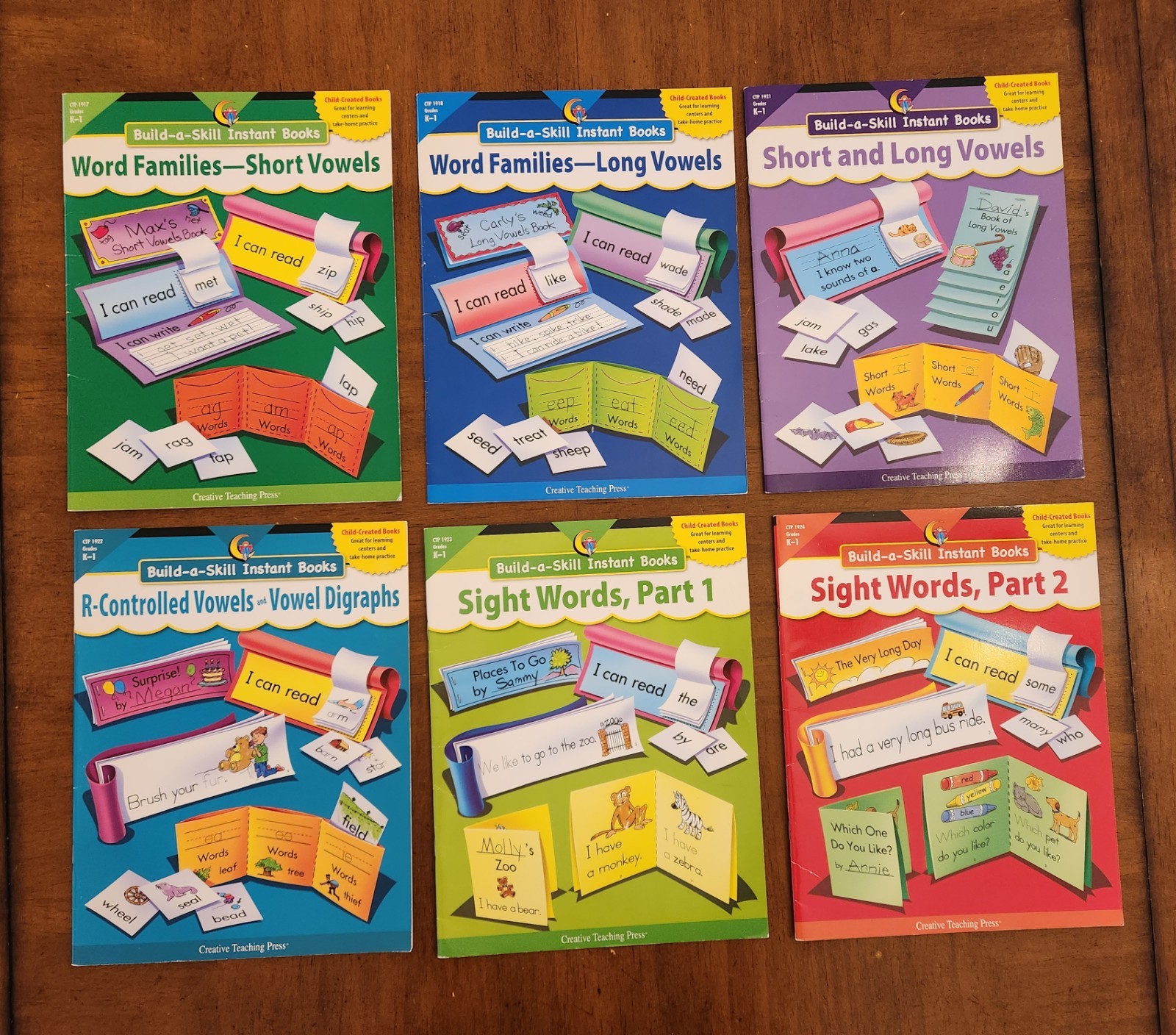 Vowels Sight Words Build A Skill Instant Books Lot Creative Teaching Press K-1