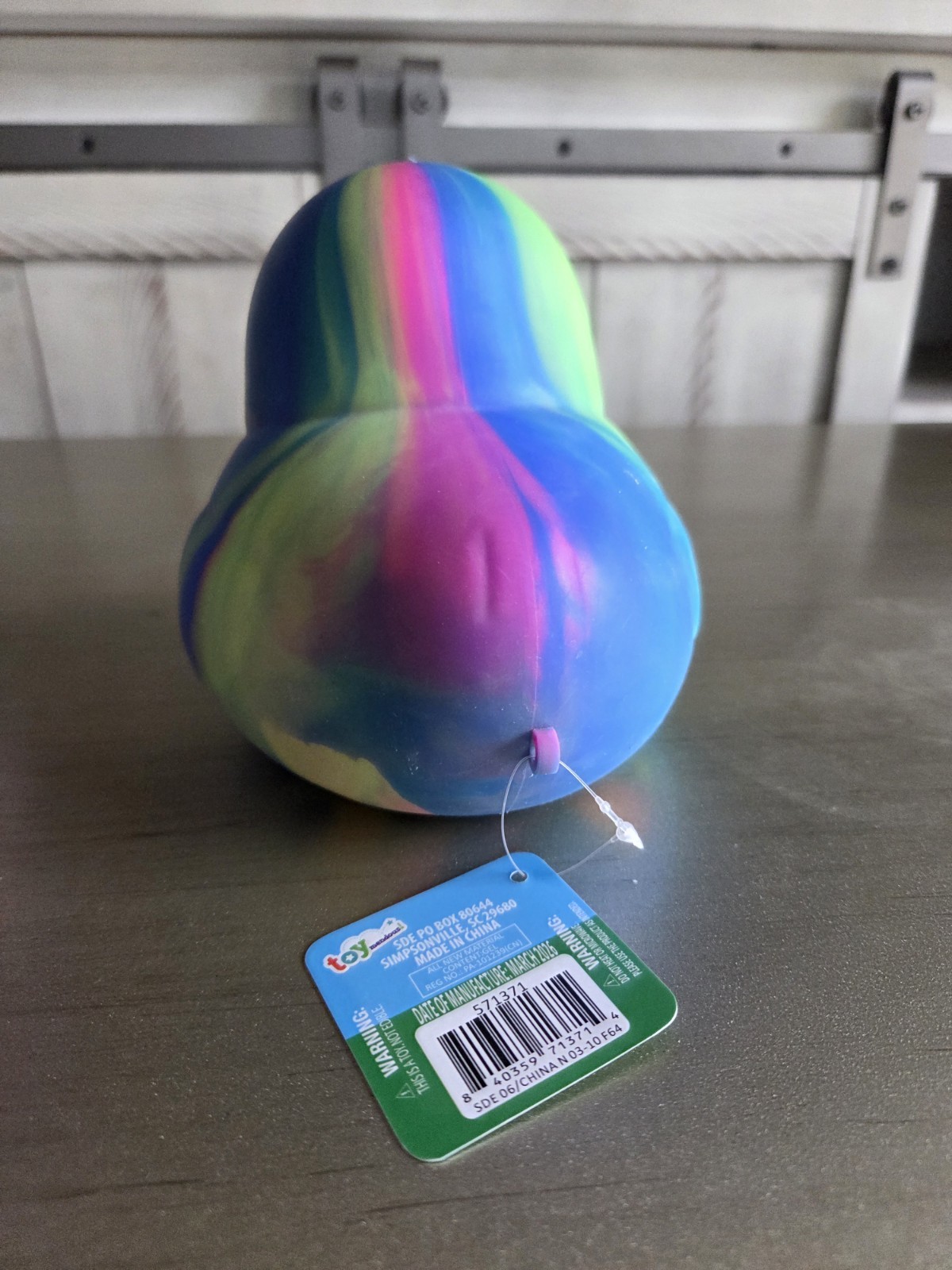 Toy Mendous SQUEEEZY Jumbo Tie-dye Duck (p/g) Squishy Toy
