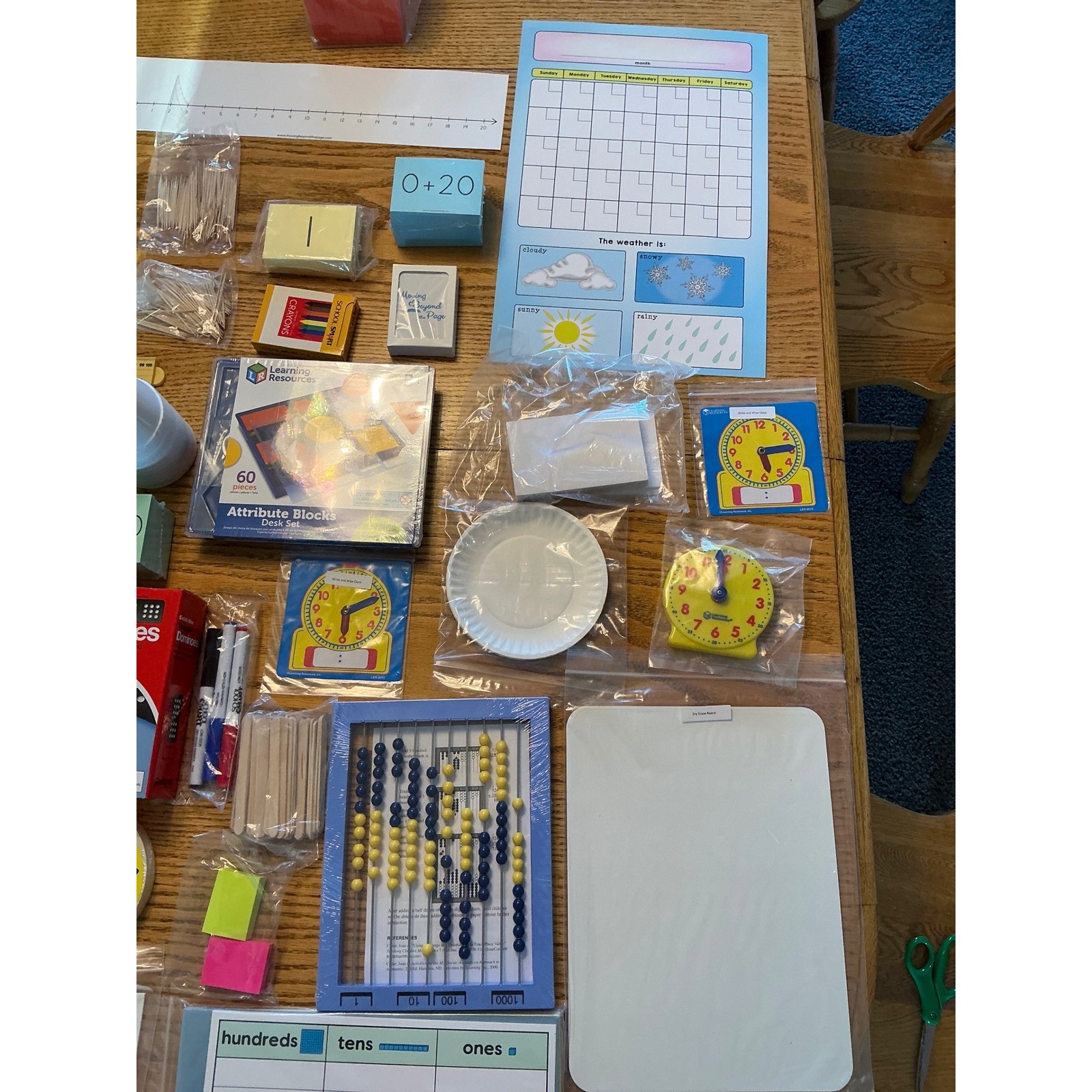 Moving Beyond the Page Math Age 6-8 Semester 1 & 2 Manuals & Manipulatives Kit