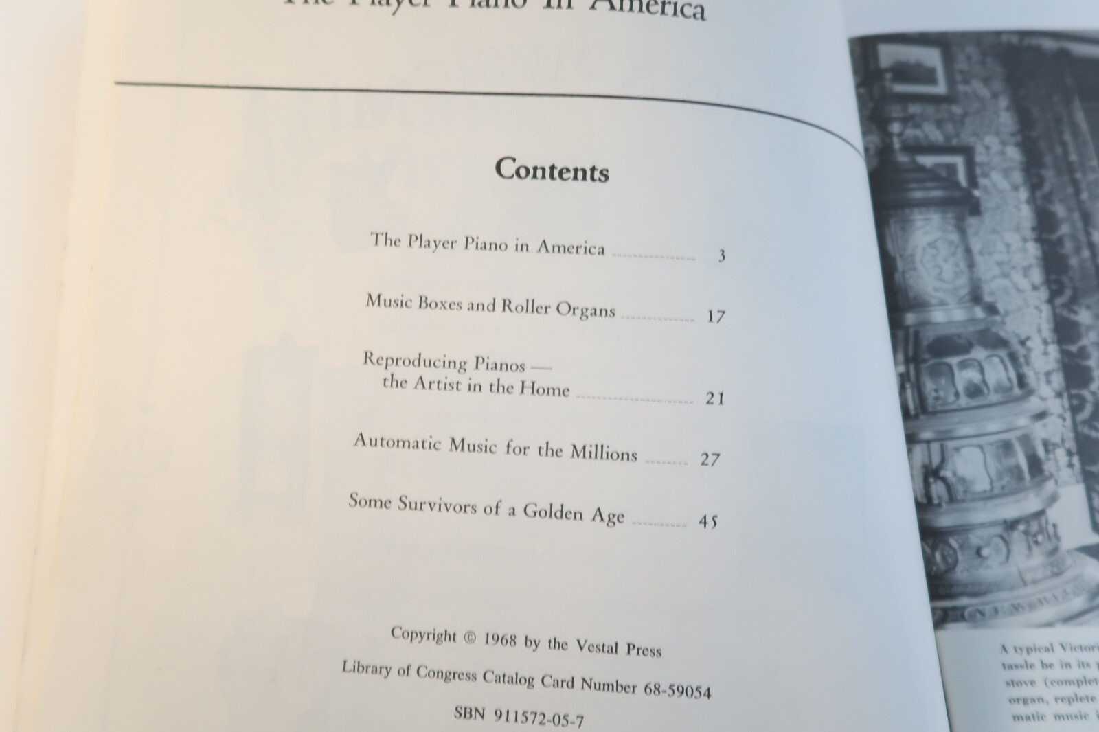 Keys To A Musical Past Book Bandstand 1968 Vestal Press First Printing Piano