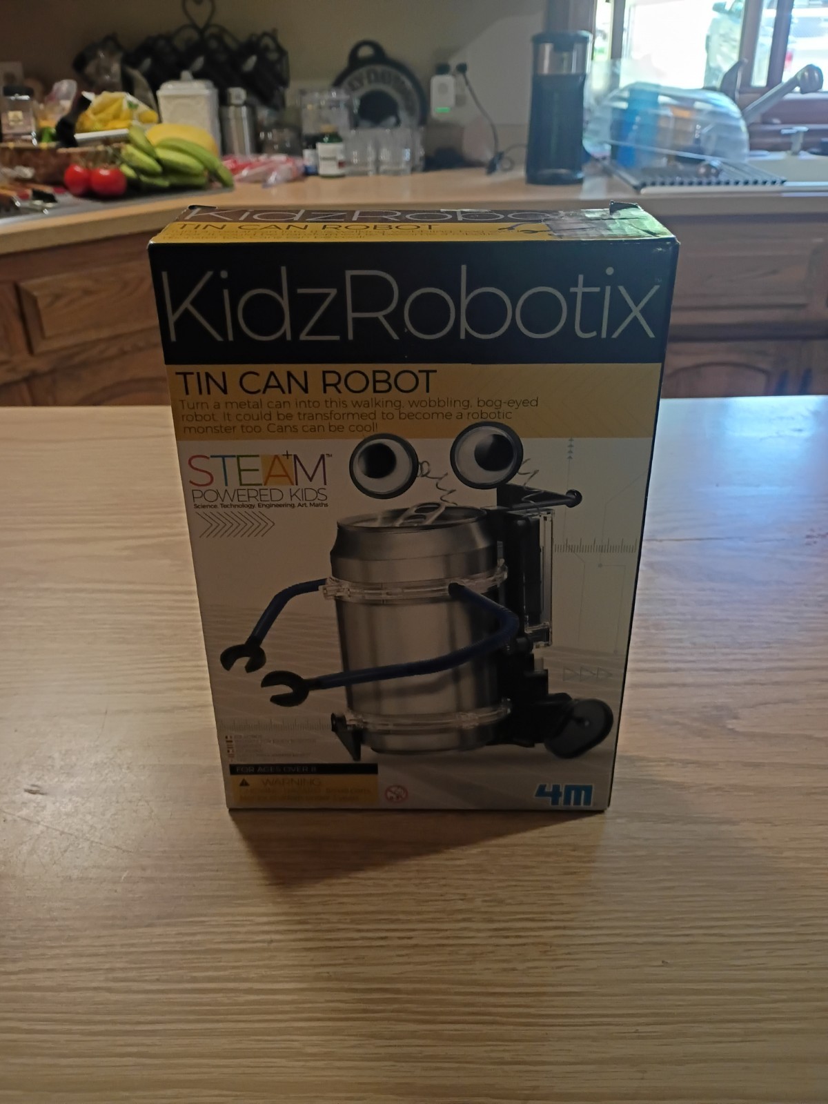 KidzRobotix Tin Can Robot Kit Educational Toy Fun Project NEW free ship