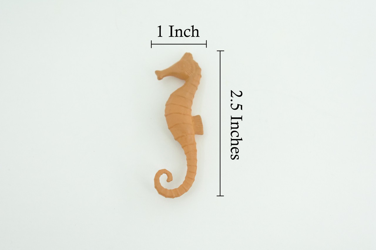 Yellow Seahorse Toy, Educational, Realistic, Models, Gift, 2.5 Inches CWG57 B197