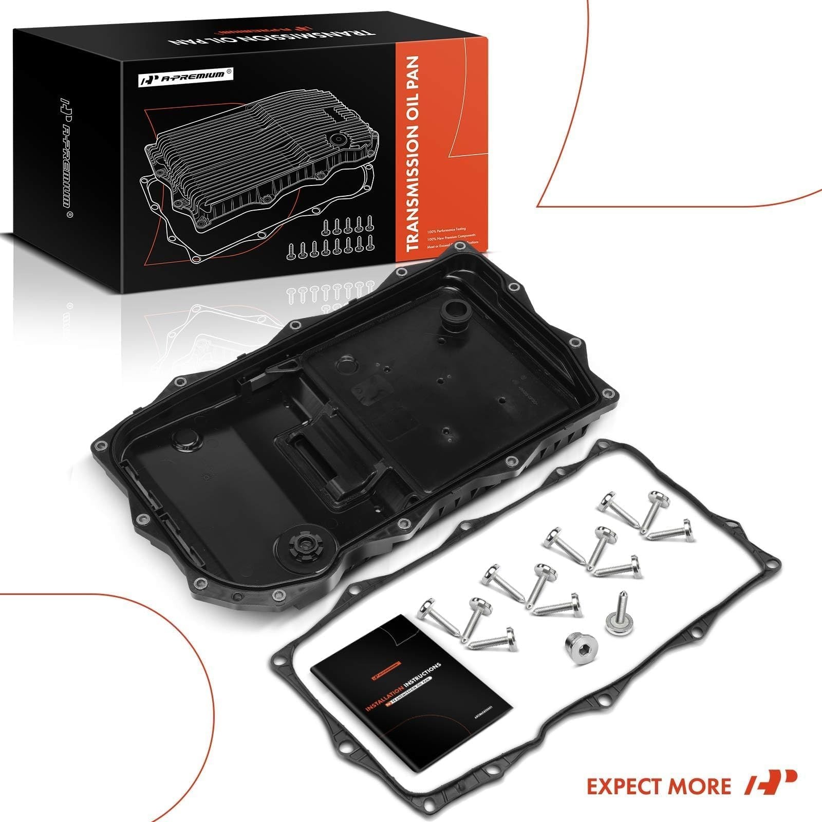 A-Premium Transmission Oil Pan with Gasket & Drain Plug Compatible Ram…