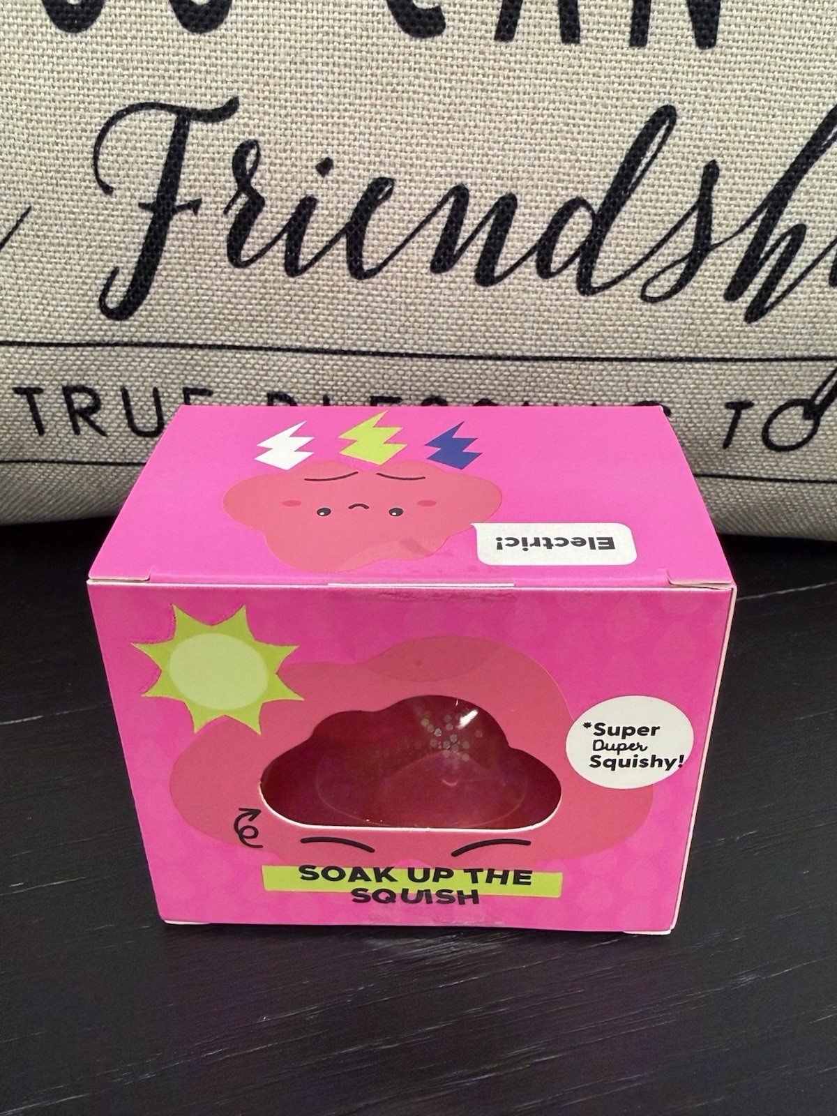 NEW J’Adore Glitter Cloud Super Duper Squishy Tactile Squeeze Toy PINK