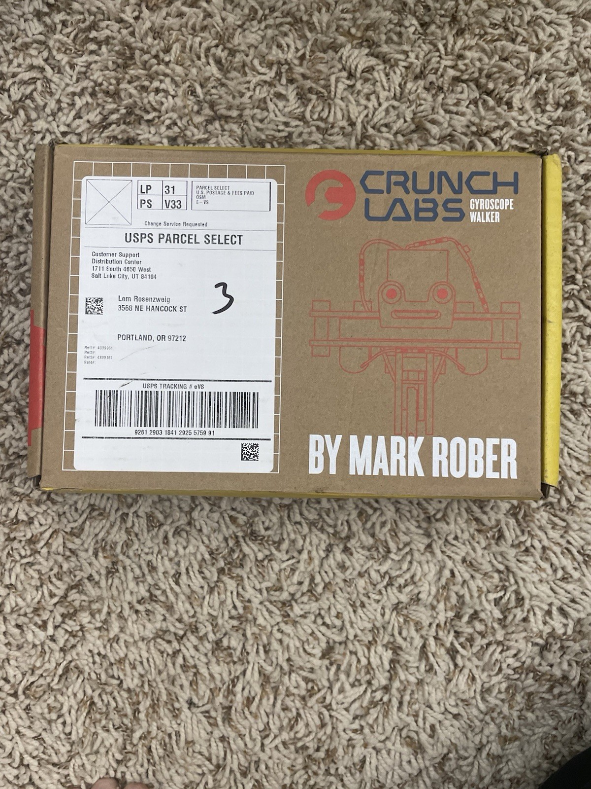 Pre-built – CrunchLabs Gyroscope Walker Box 21 – READ DESCRIPTION