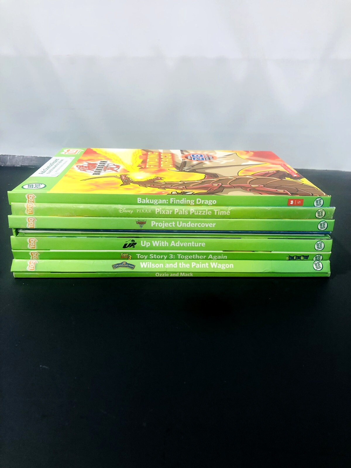 Leap Frog Tag Reader Set for Boys 4-7 Pen+Case+USB+8 Book Lot TESTED READ