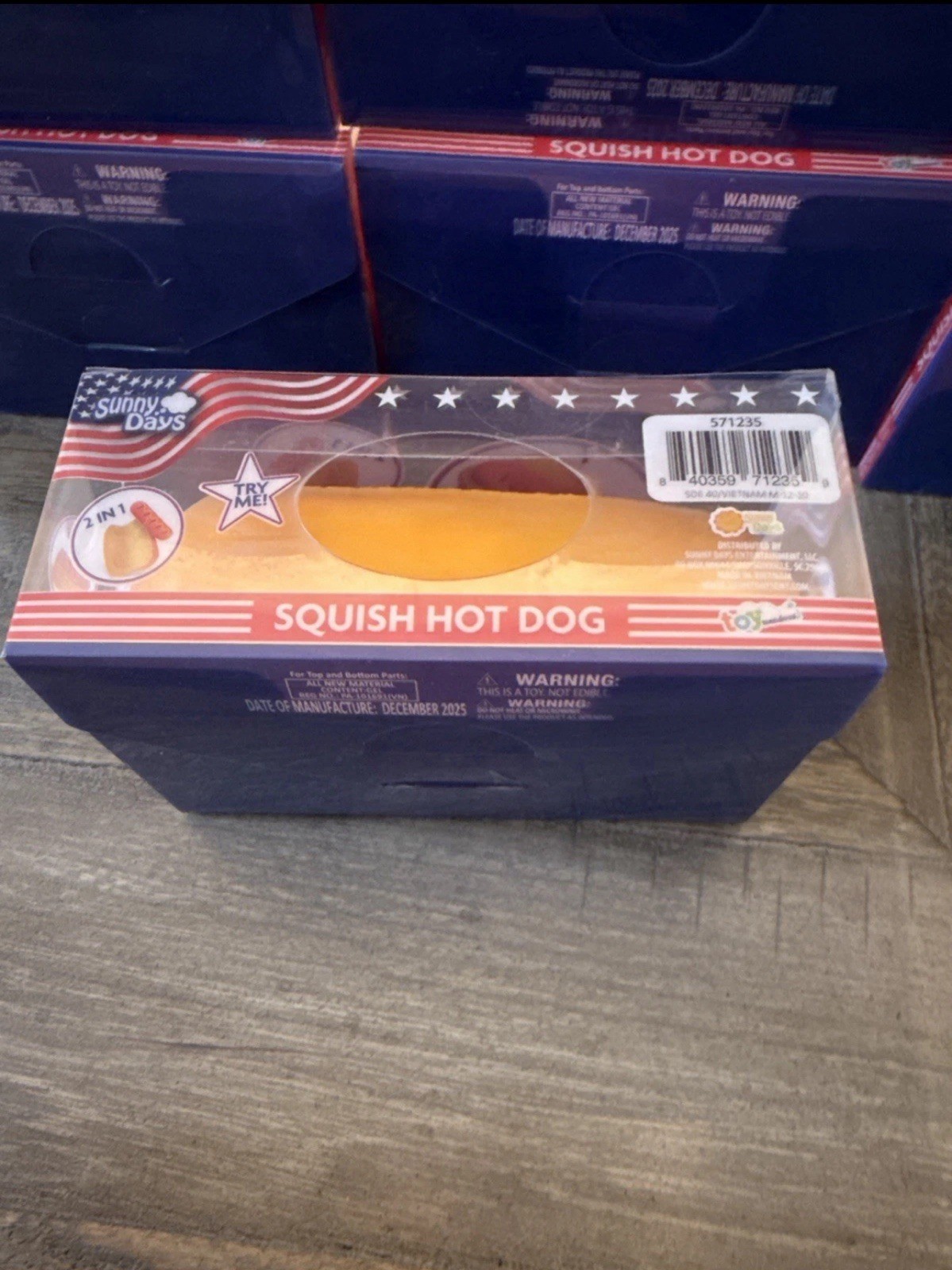 Toymendous Sunny Days Jumbo Hot Dog Squish Viral Summer Squishy Toy New 2026