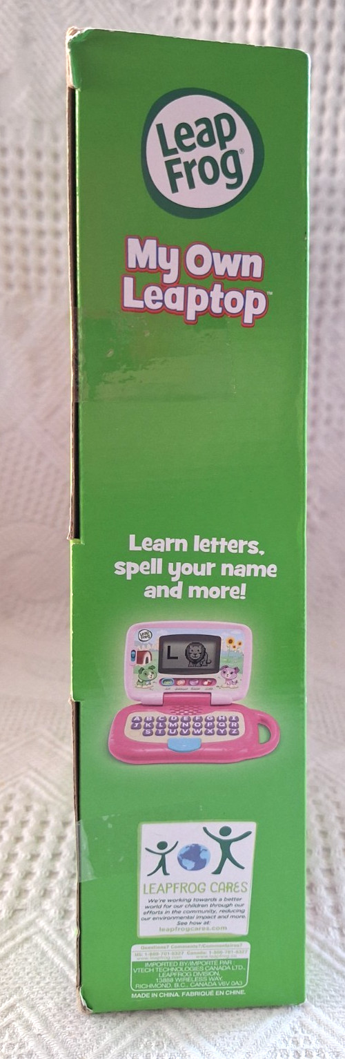 Leap Frog “My Own Leaptop” Learn Letters, Animals, Songs Alphabet 2+ NIB WS