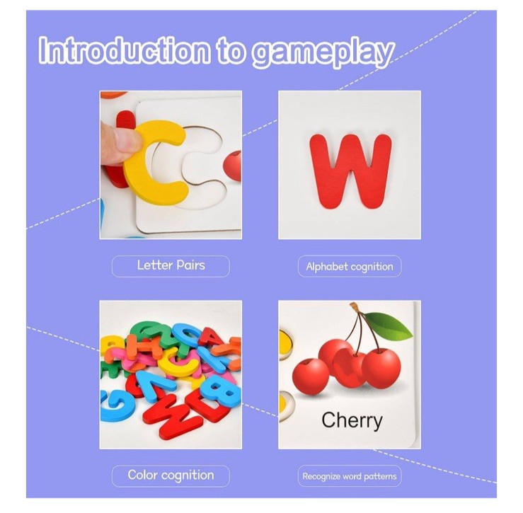Alphabet Puzzle Card for Toddlers 3-5 Years,ABC Montessori Educational Toys G…