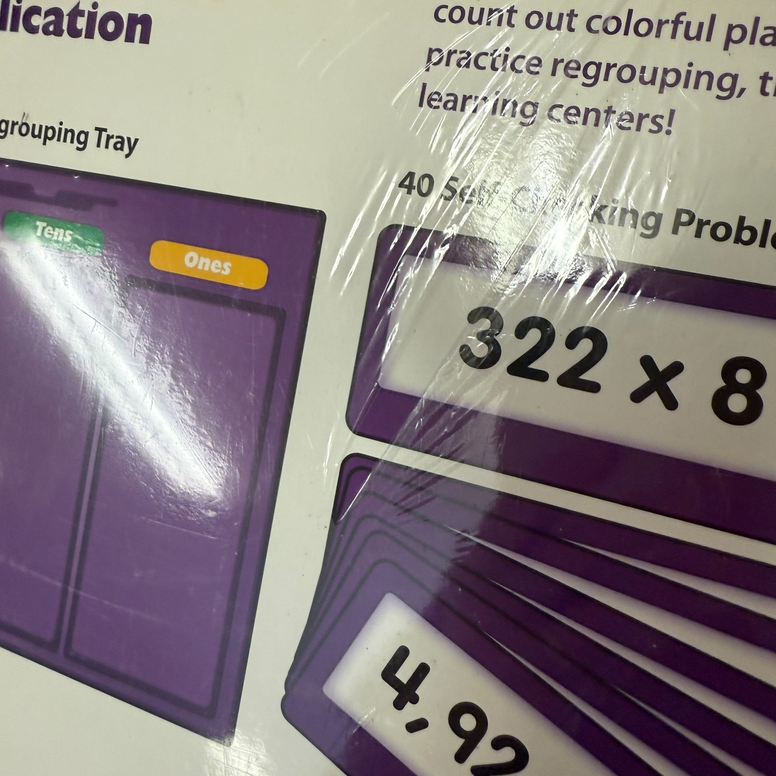 Lakeshore Hands On Multiplication Regrouping Kit Grades 3 To 5 New Sealed