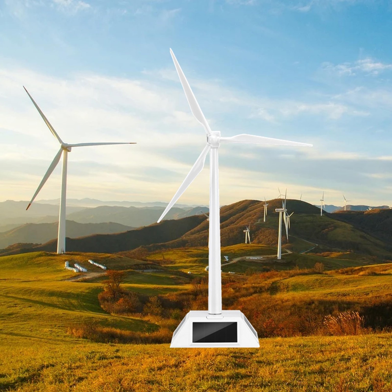DIY Solar Powered Windmill Model Desk Home Decor Craft Science Kits Toy Educatio
